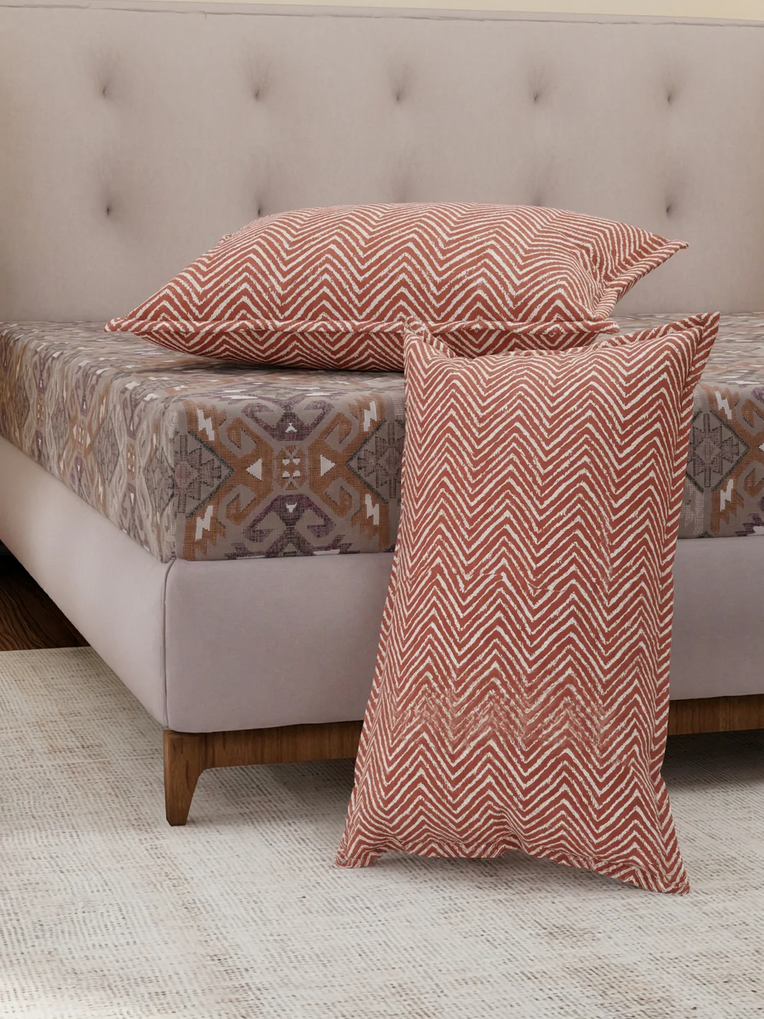 MOCA by Monte Carlo 120 TC Polycotton Double Bed Bedsheet with 2 Pillow Covers Paradise Collection - Image 5