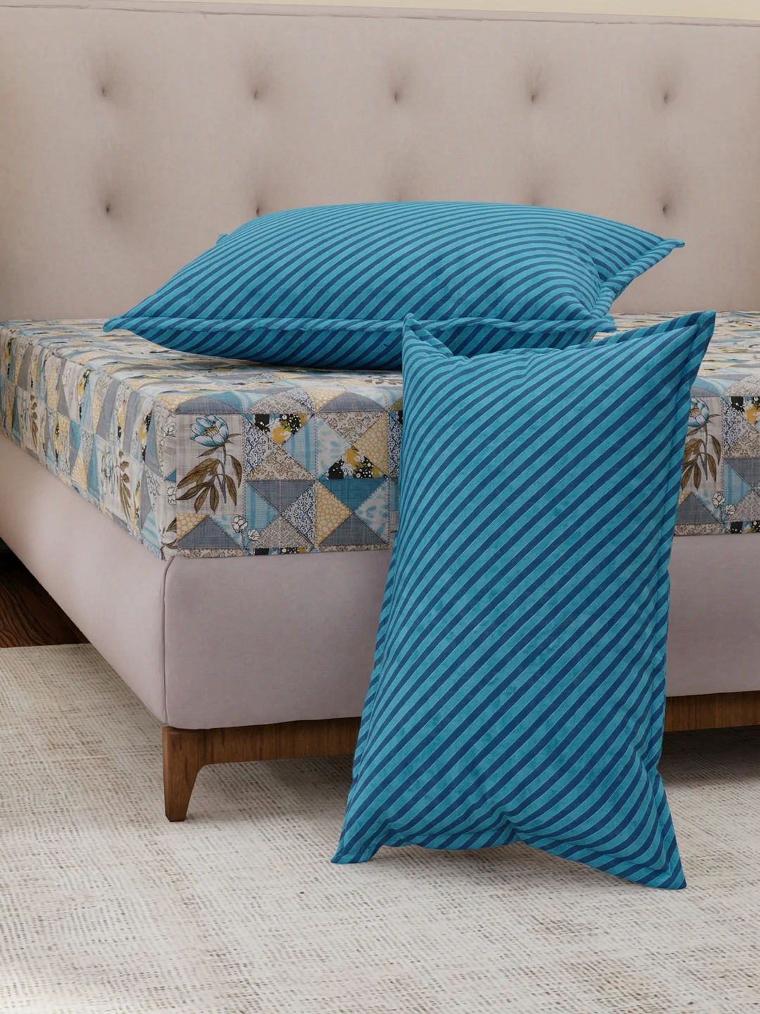 MOCA by Monte Carlo 120 TC Polycotton Double Bed Bedsheet with 2 Pillow Covers Paradise Collection - Image 5