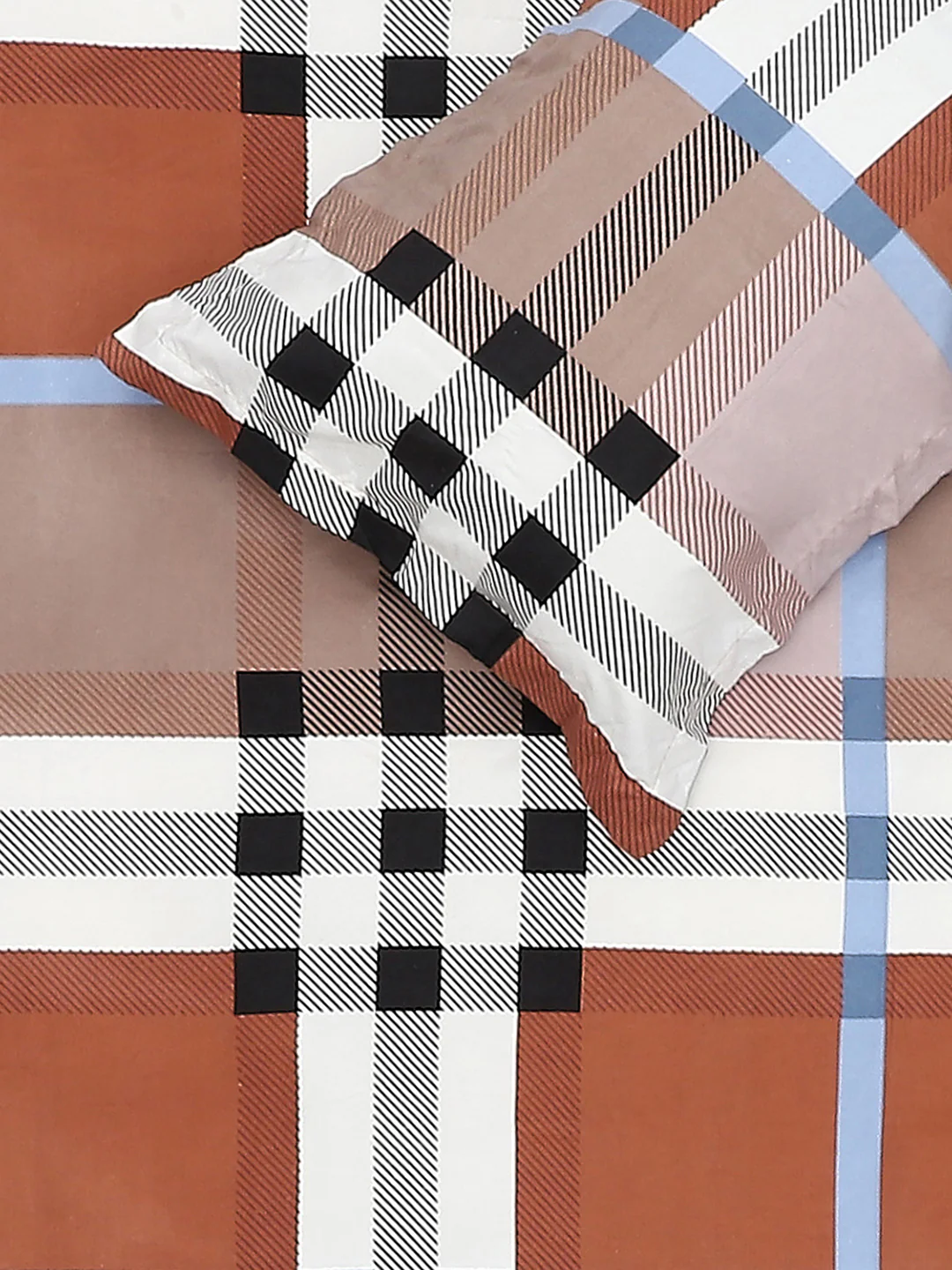 125 GSM Polyester Double Bed Bedsheet with 2 Pillow Covers - Image 6