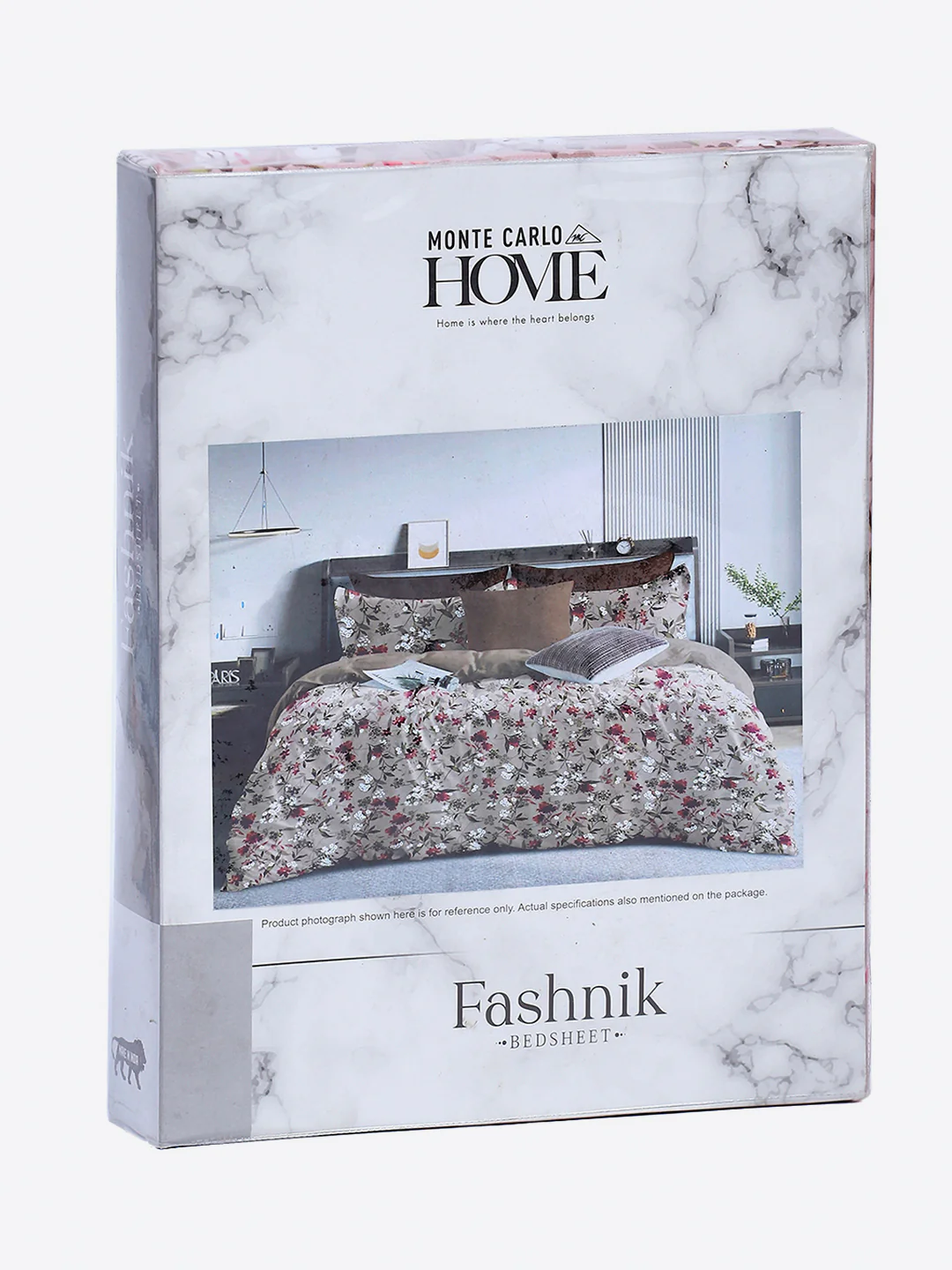 130 GSM Polyester Double Bed 1 Bedsheet with 2 Pillow Covers (Fashnik) - Image 9