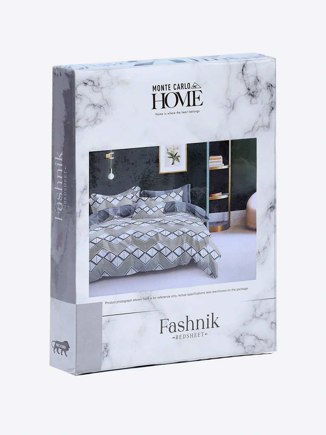 130 GSM Polyester Double Bed 1 Bedsheet with 2 Pillow Covers (Fashnik) - Image 9