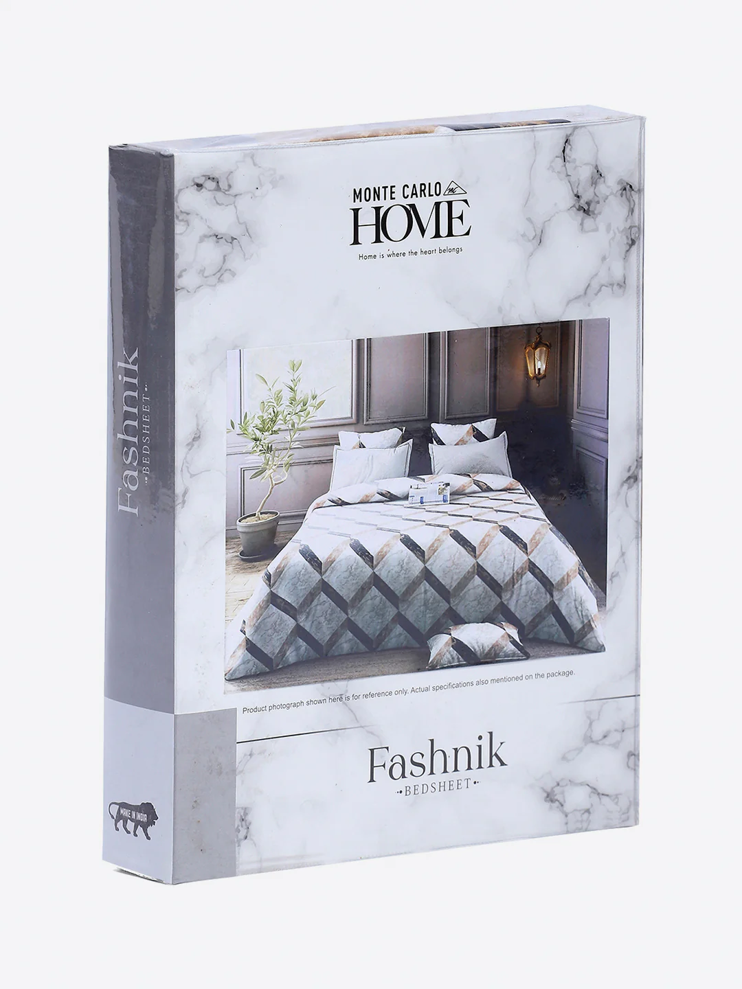130 GSM Polyester Double Bed 1 Bedsheet with 2 Pillow Covers (Fashnik) - Image 9