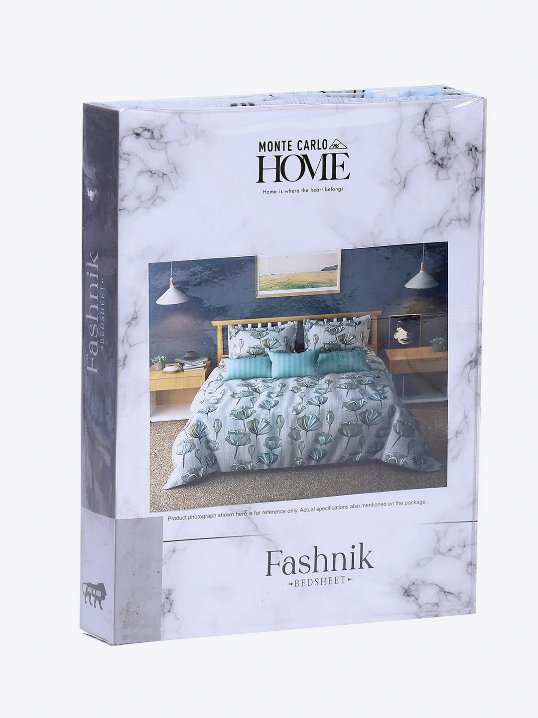 130 GSM Polyester Double Bed 1 Bedsheet with 2 Pillow Covers (Fashnik) - Image 9