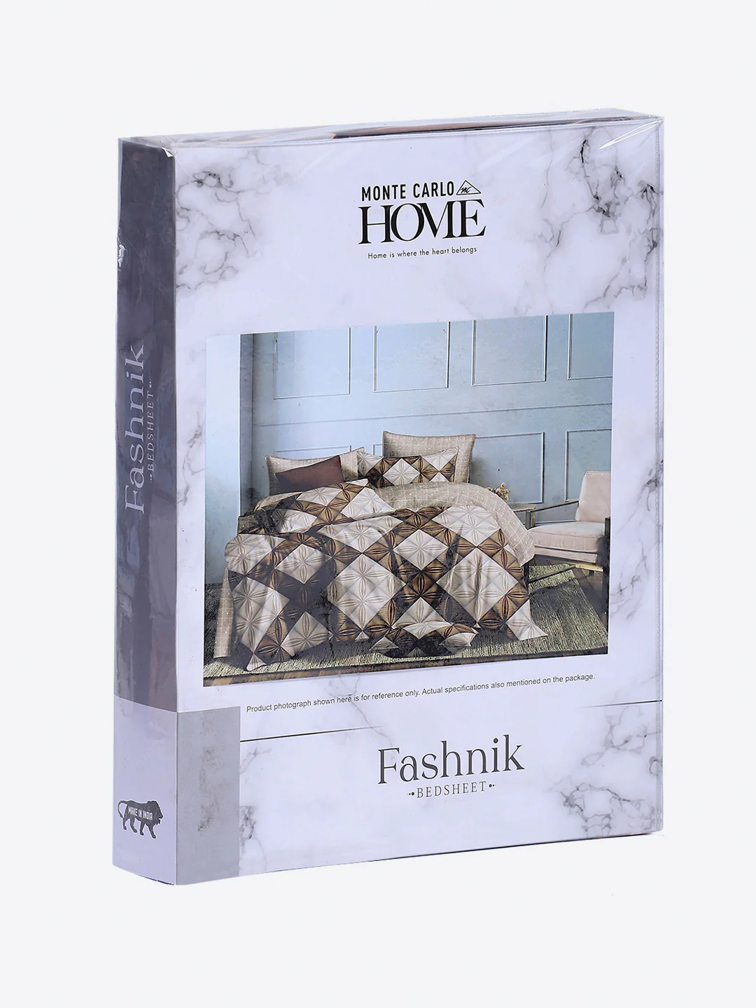 130 GSM Polyester Double Bed 1 Bedsheet with 2 Pillow Covers (Fashnik) - Image 9