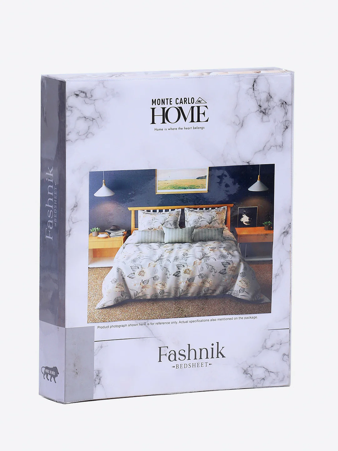 130 GSM Polyester Double Bed 1 Bedsheet with 2 Pillow Covers (Fashnik) - Image 9