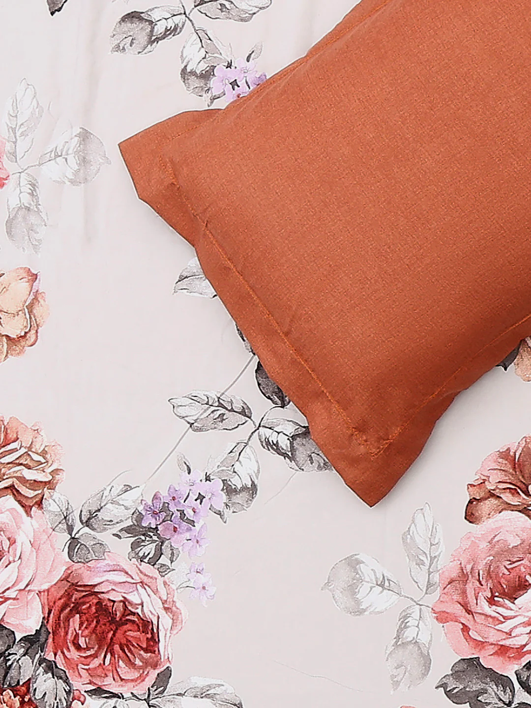 130 GSM Polyester Double Bed 1 Bedsheet with 2 Pillow Covers (Immortal) - Image 5
