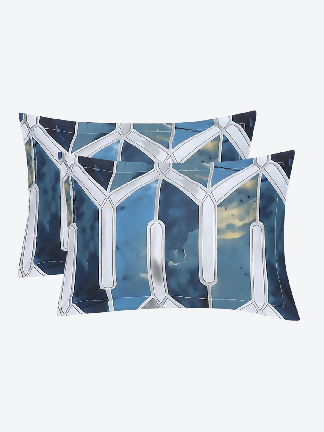 130 GSM Polyester Double Bed Bedsheet with 2 Pillow Covers - Image 8