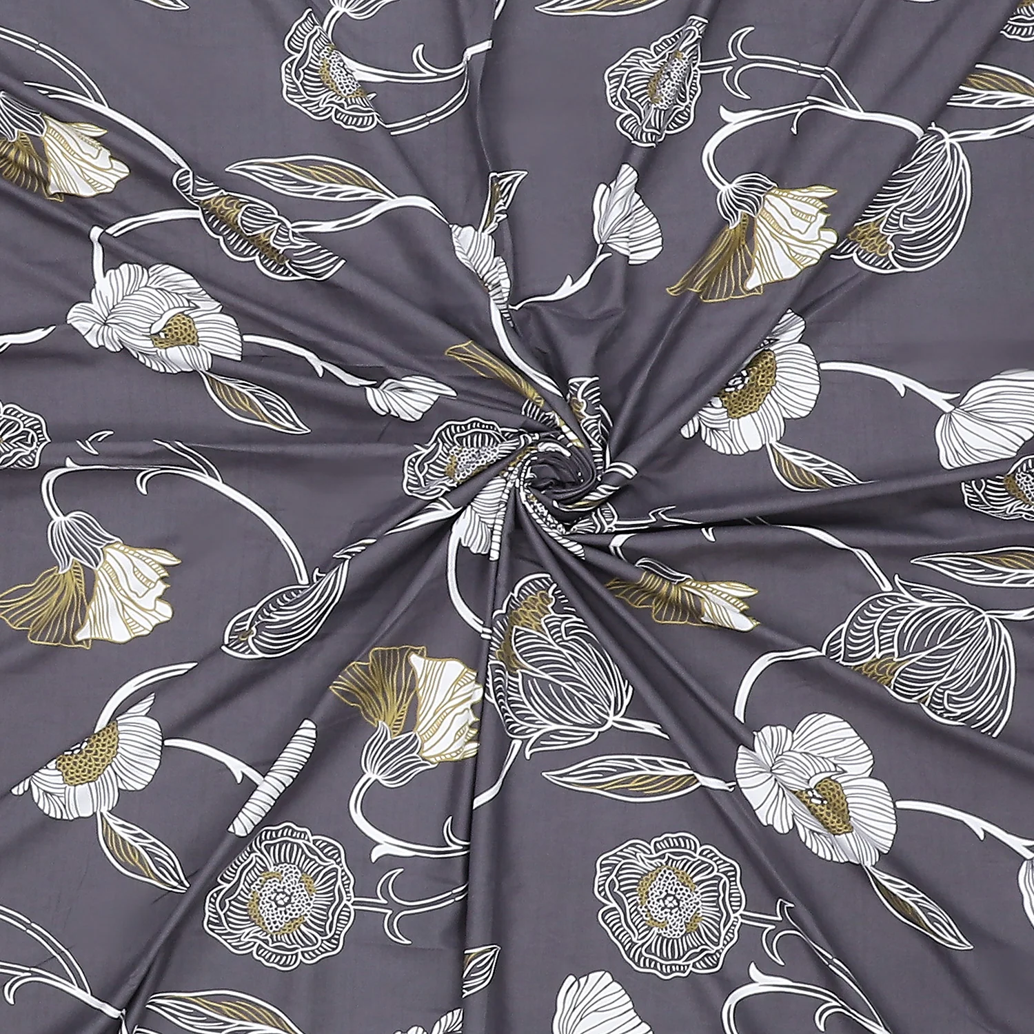 130 GSM Polyester Double Bed Bedsheet with 2 Pillow Covers - Image 9