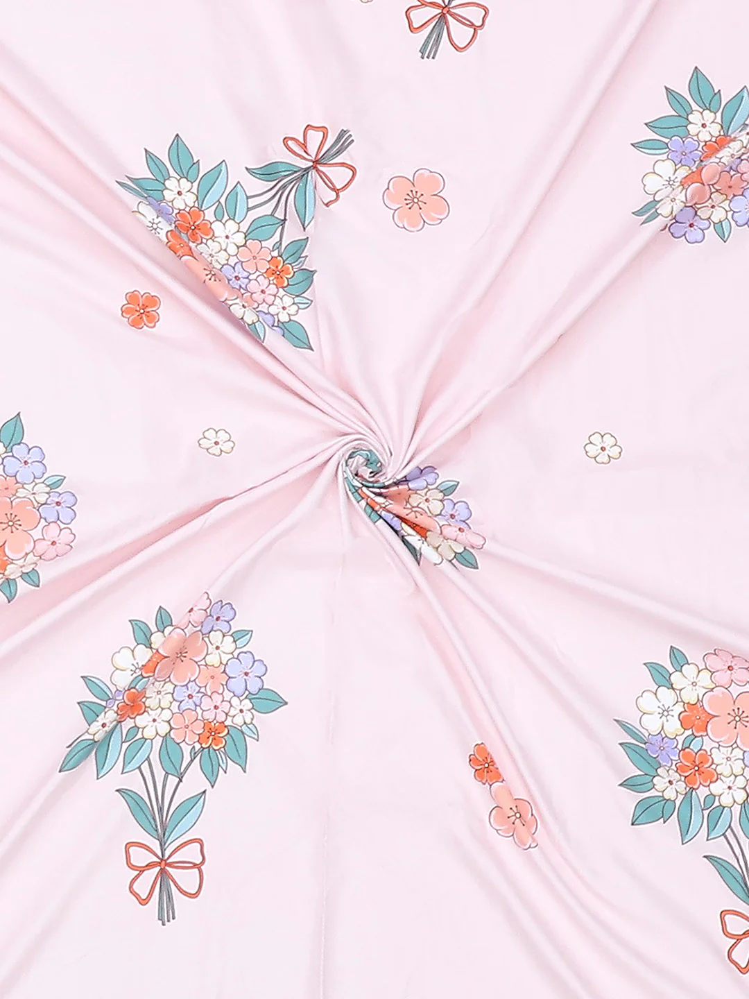 130 GSM Polyester Double Bed Bedsheet with 2 Pillow Covers - Image 9