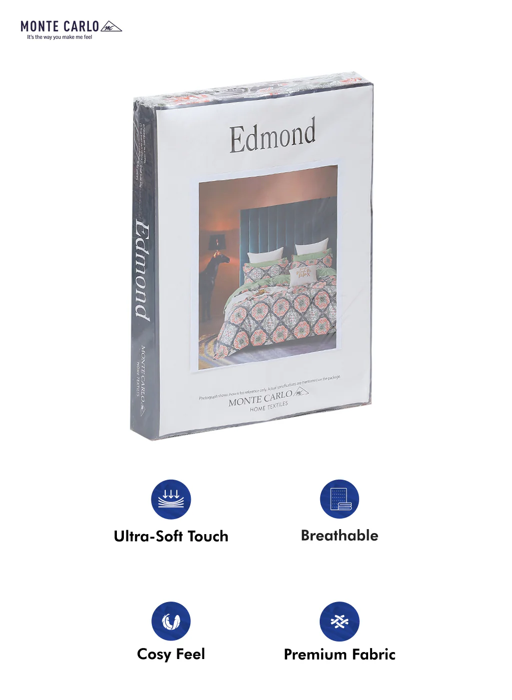 130 GSM Polyester Double Bed Bedsheet with 2 Pillow Covers - Image 10