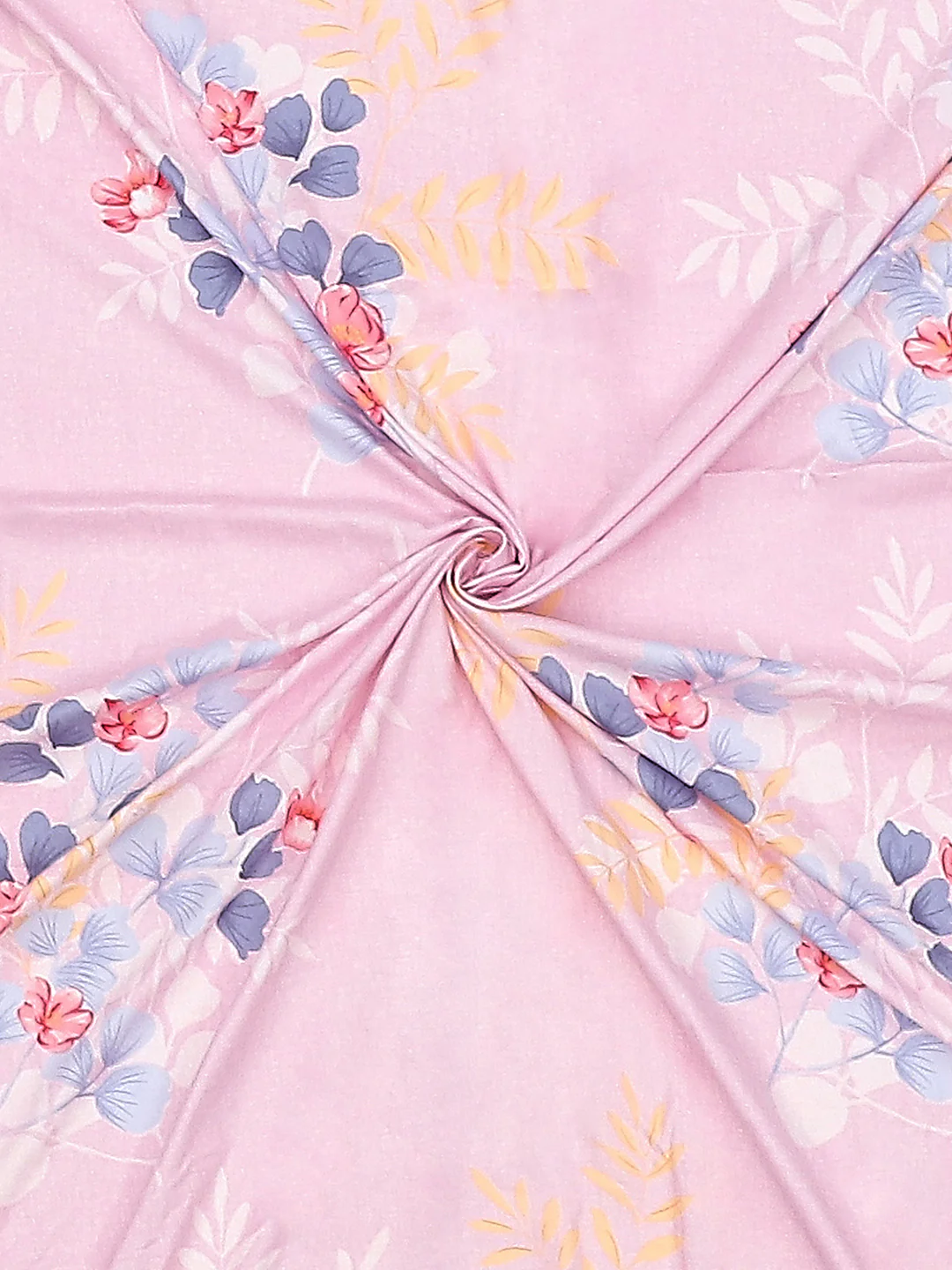 130 GSM Polyester Double Bed Bedsheet with 2 Pillow Covers - Image 9