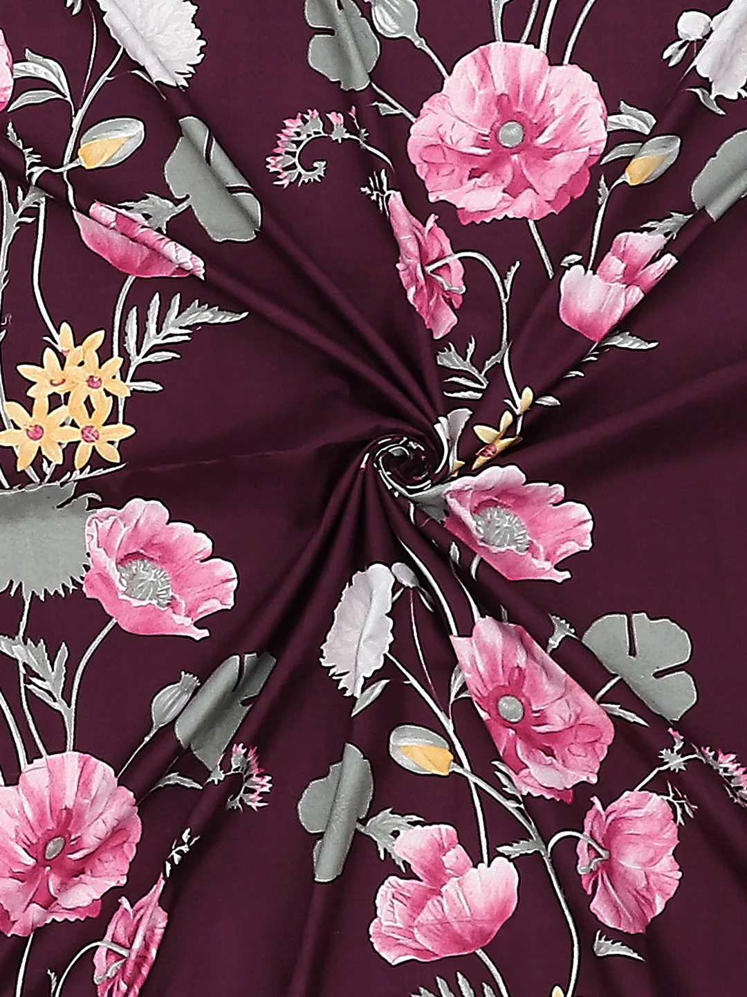 130 GSM Polyester Double Bed Bedsheet with 2 Pillow Covers - Image 9