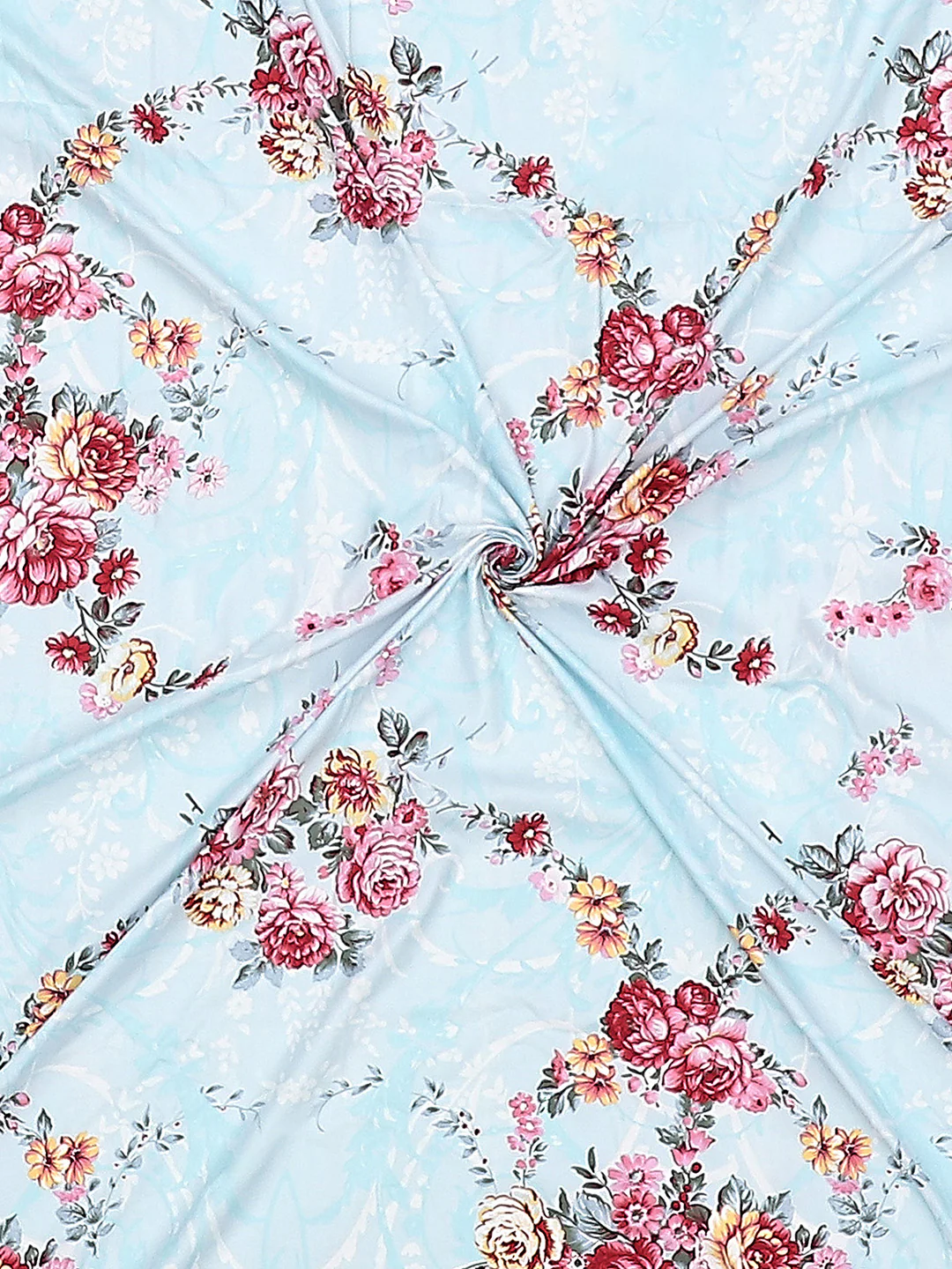 130 GSM Polyester Double Bed Bedsheet with 2 Pillow Covers - Image 9