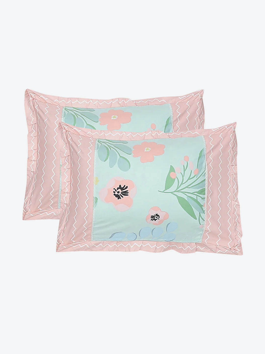 130 GSM Polyester Double Bed Bedsheet with 2 Pillow Covers - Image 8