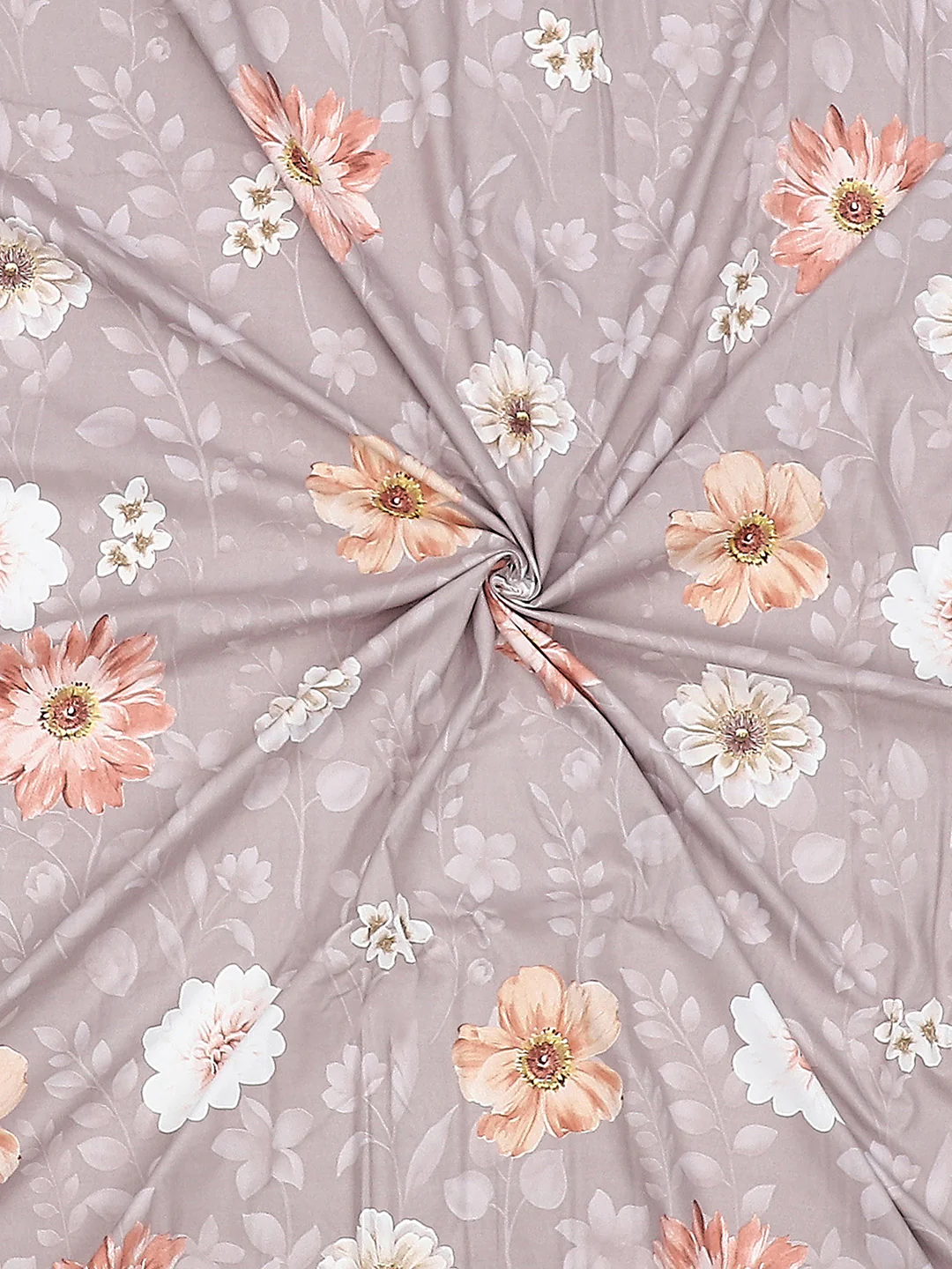 130 GSM Polyester Double Bed Bedsheet with 2 Pillow Covers - Image 9