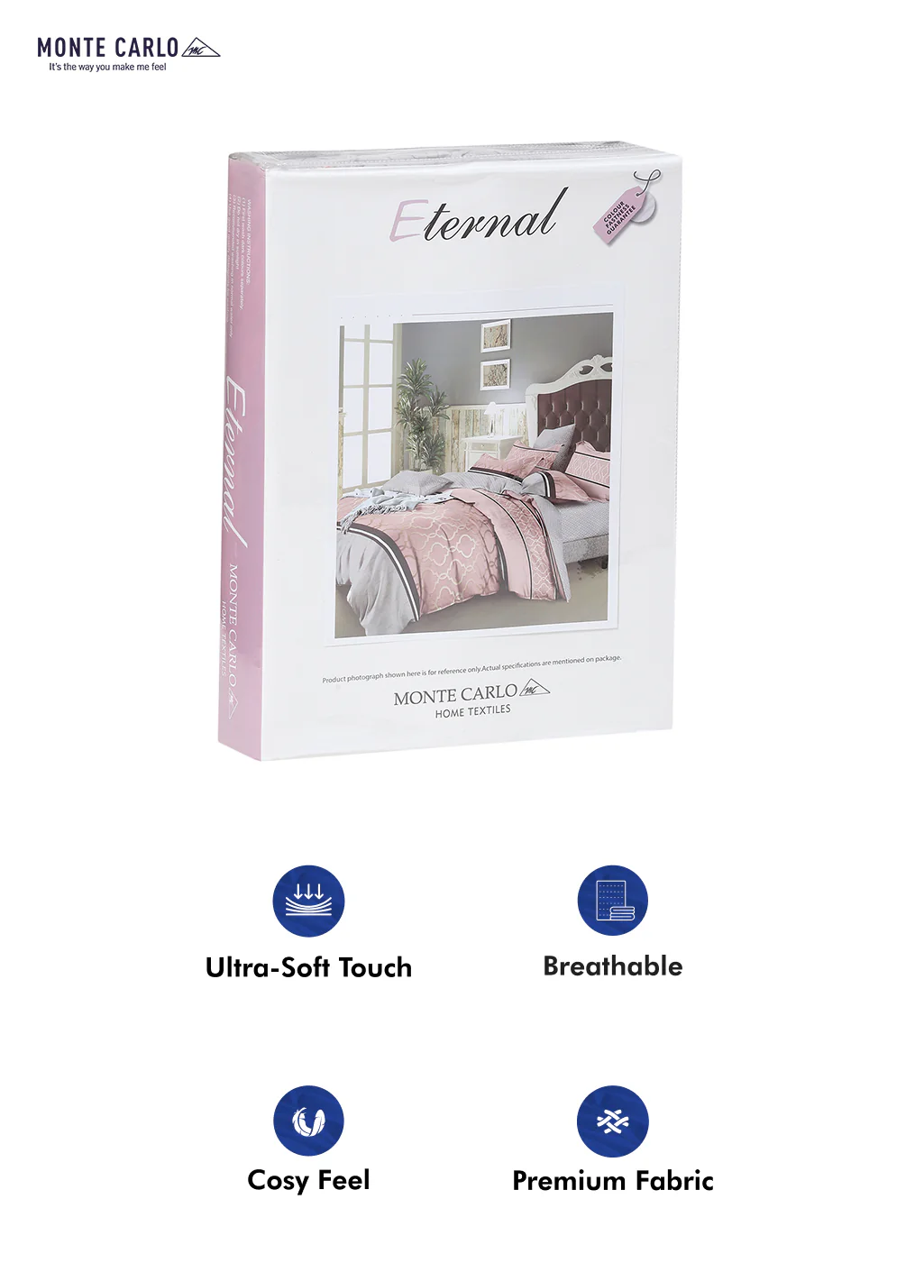 130 GSM Polyester Double Bed Bedsheet with 2 Pillow Covers - Image 10