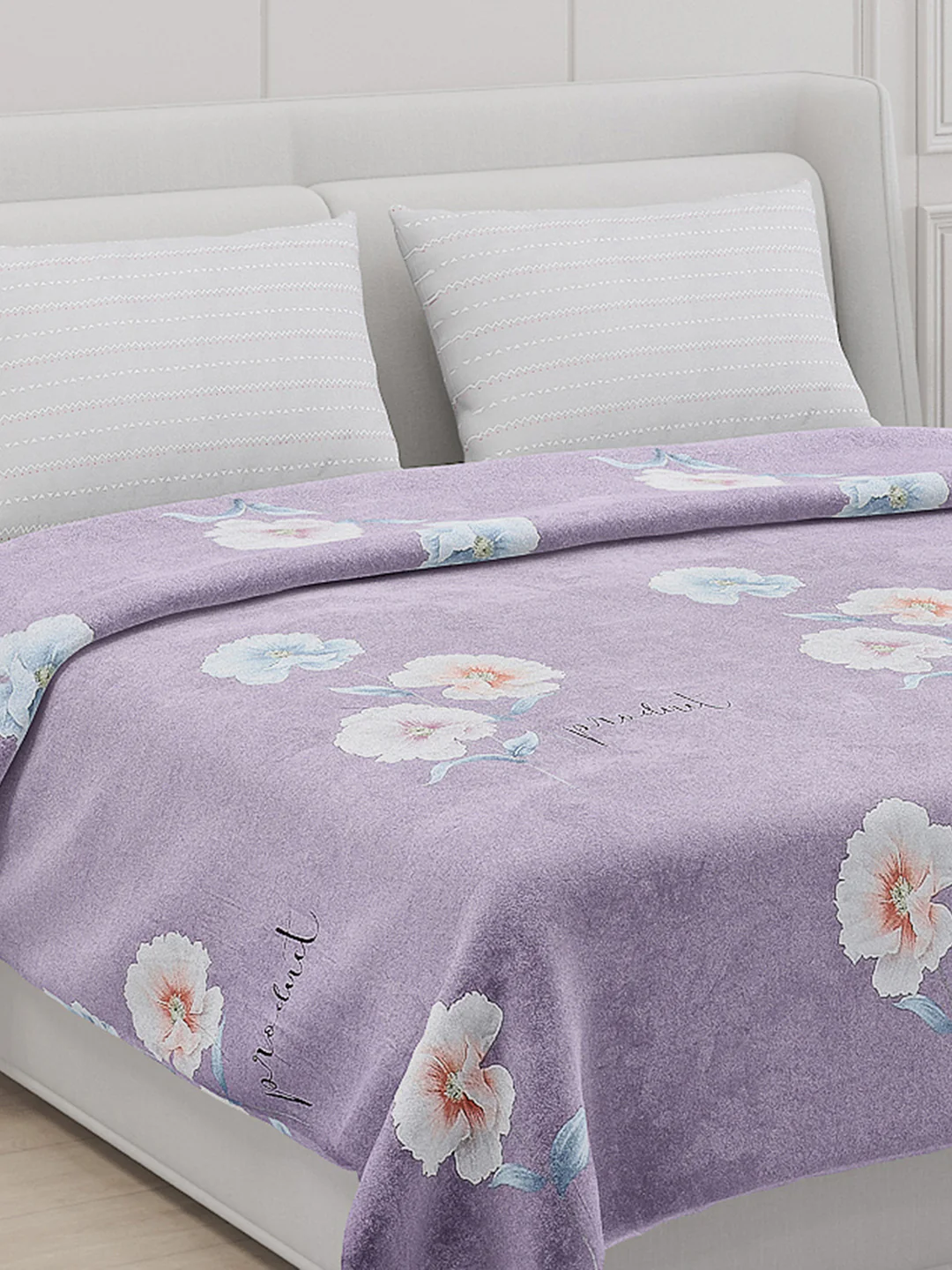130 GSM Polyester Double Bed Bedsheet with 2 Pillow Covers - Image 5