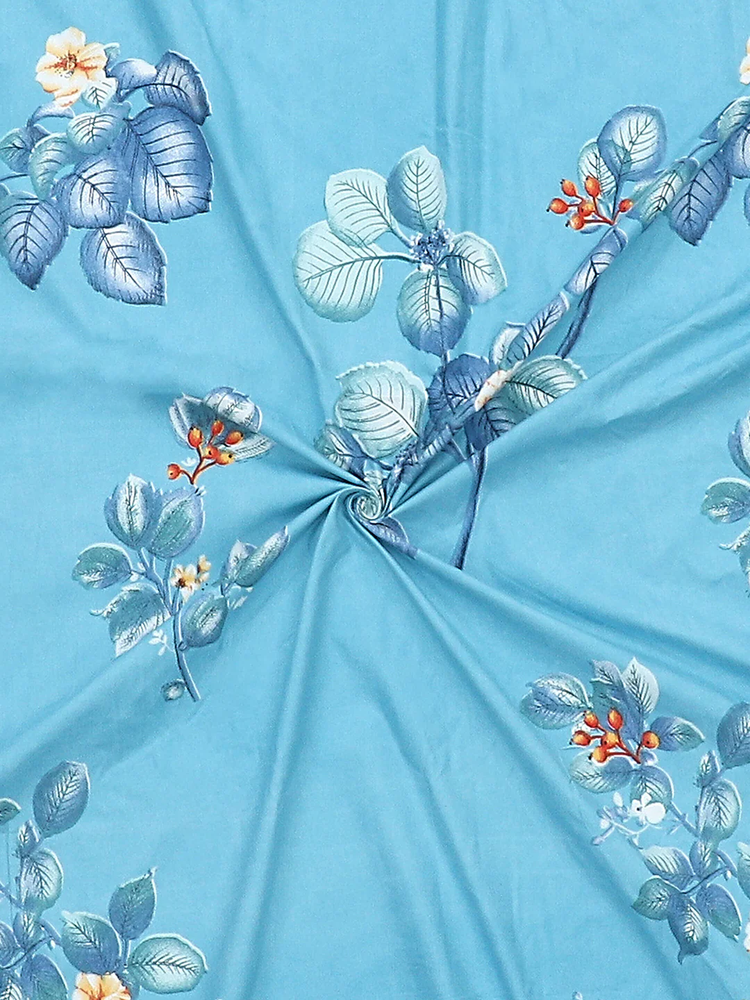 130 GSM  Polyester Double Bed Bedsheet with 2 Pillow Covers - Image 9