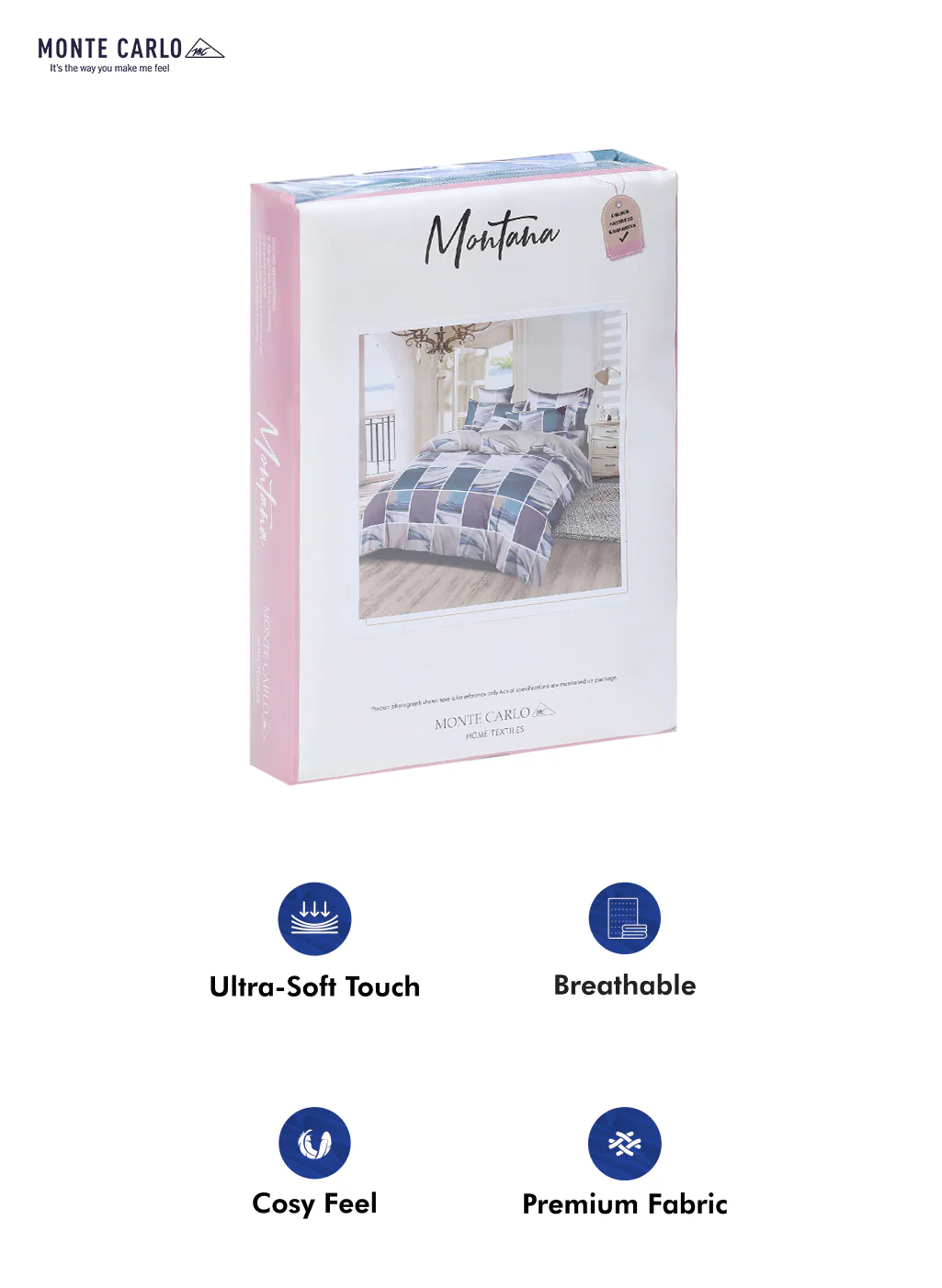 130 GSM Polyester Double Bed Bedsheet with 2 Pillow Covers - Image 10