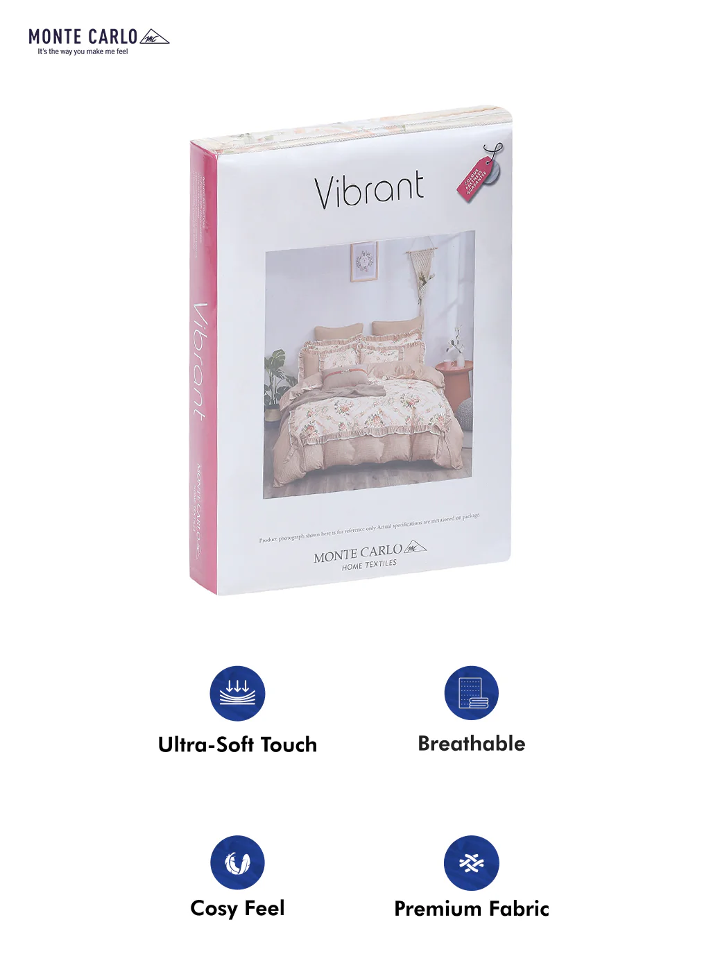 130 GSM Polyester Double Bed Bedsheet with 2 Pillow Covers - Image 10