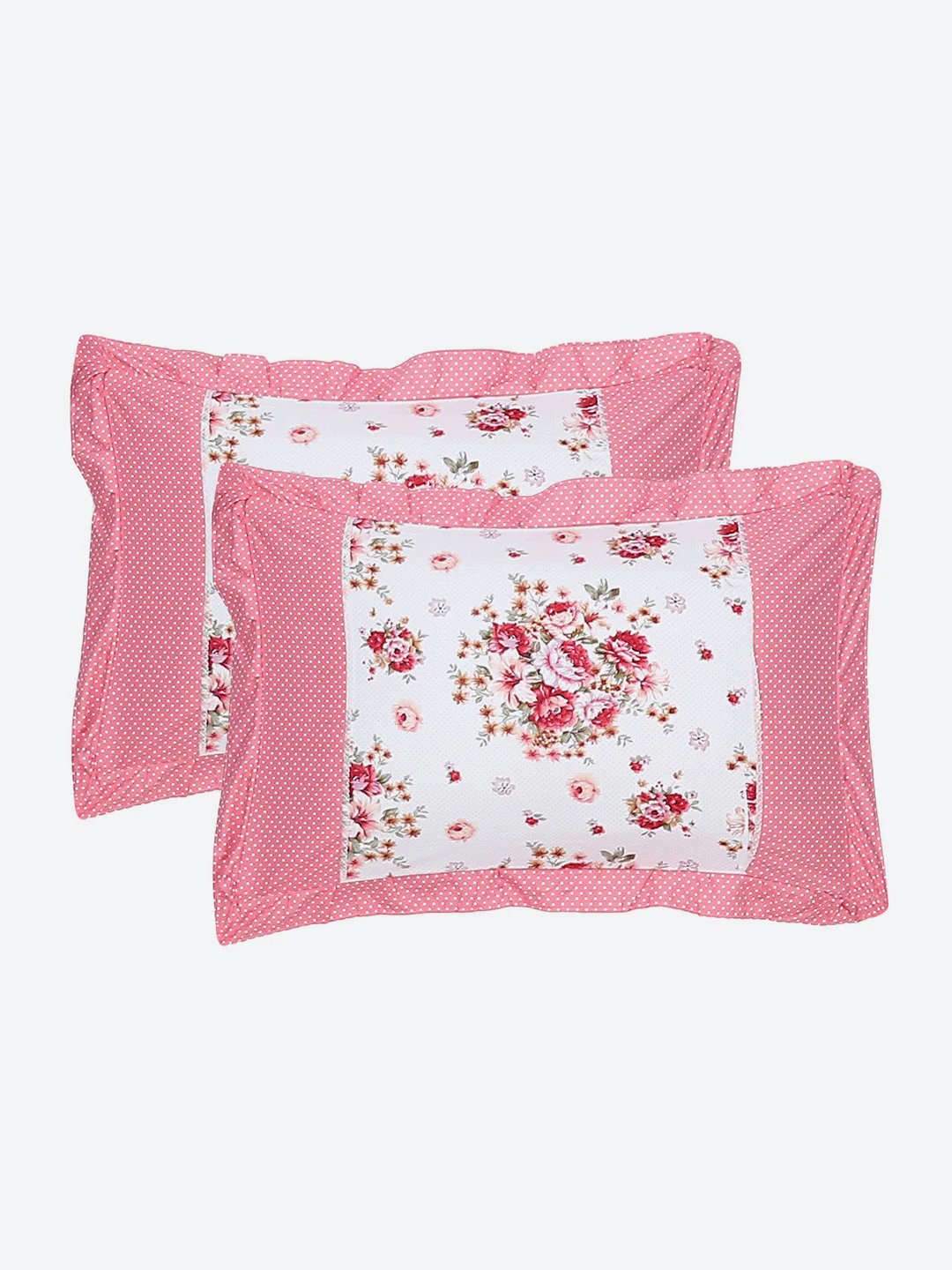 130 GSM Polyester Double Bed Bedsheet with 2 Pillow Covers - Image 8