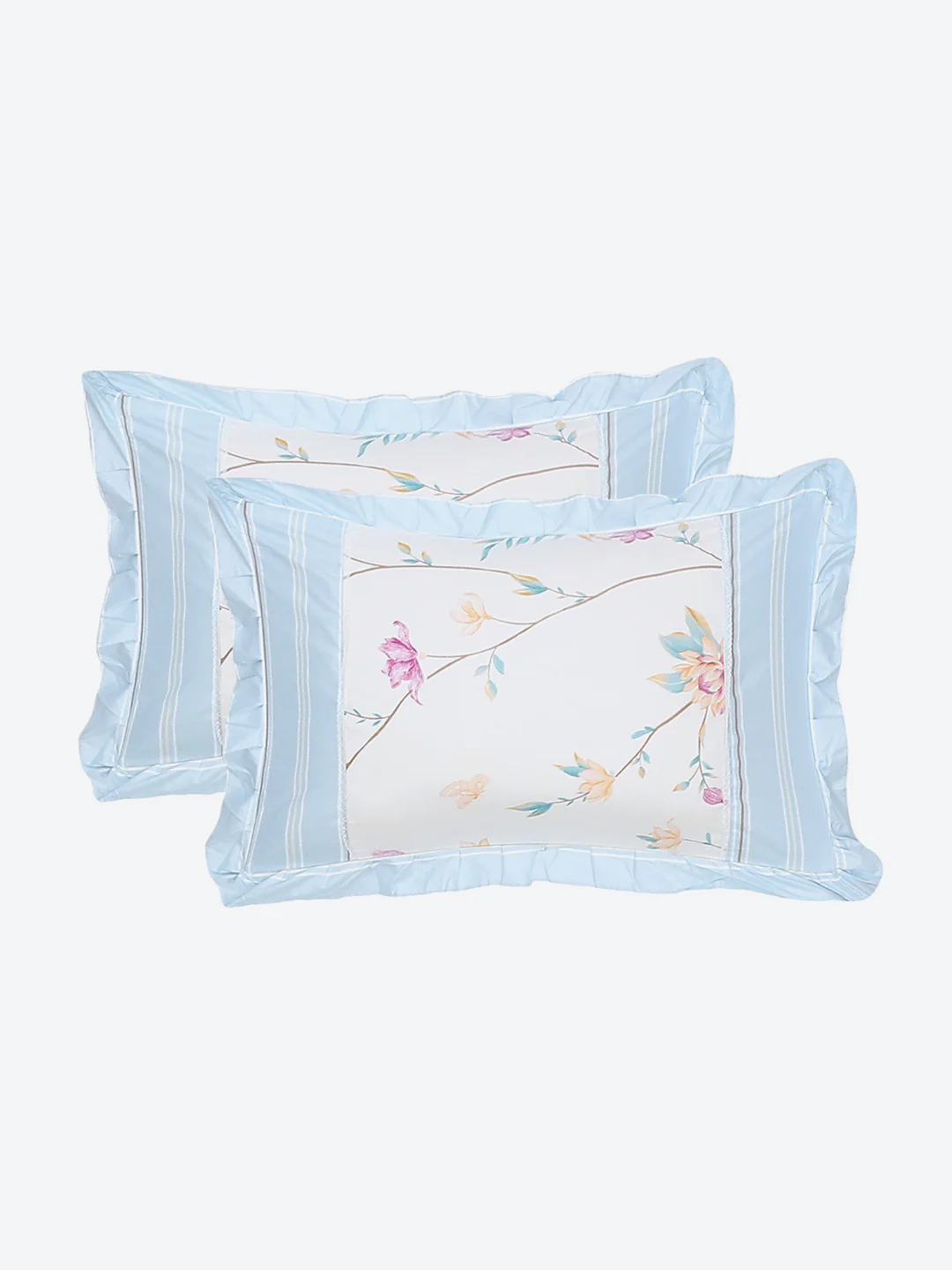 130 GSM Polyester Double Bed Bedsheet with 2 Pillow Covers - Image 8