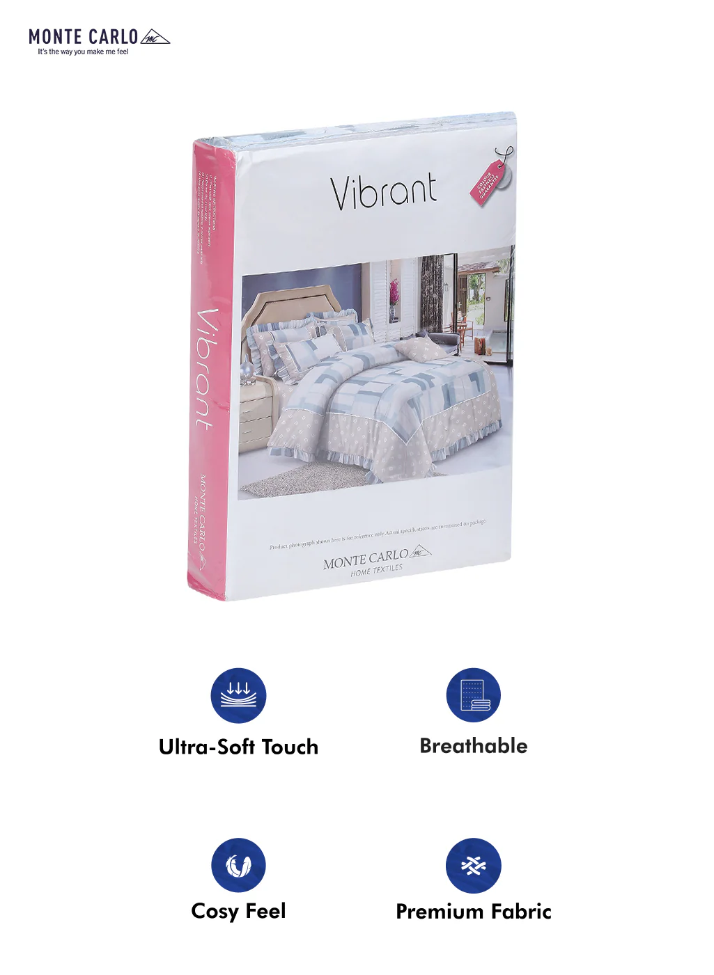 130 GSM Polyester Double Bed Bedsheet with 2 Pillow Covers - Image 10