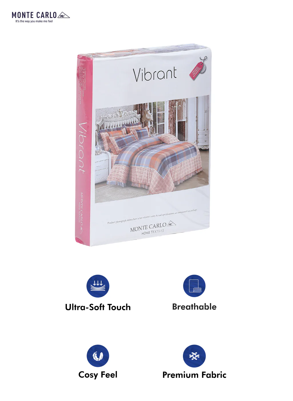130 GSM Polyester Double Bed Bedsheet with 2 Pillow Covers - Image 10