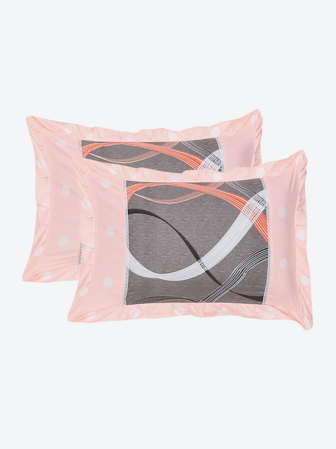 130 GSM Polyester Double Bed Bedsheet with 2 Pillow Covers - Image 8