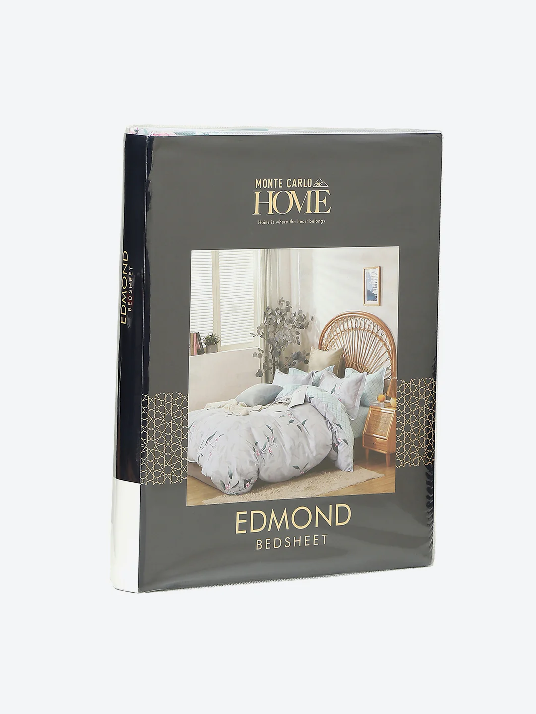 130 GSM Polyester Double Bed 1 Bedsheet with 2 Pillow Covers (Edmond) - Image 9