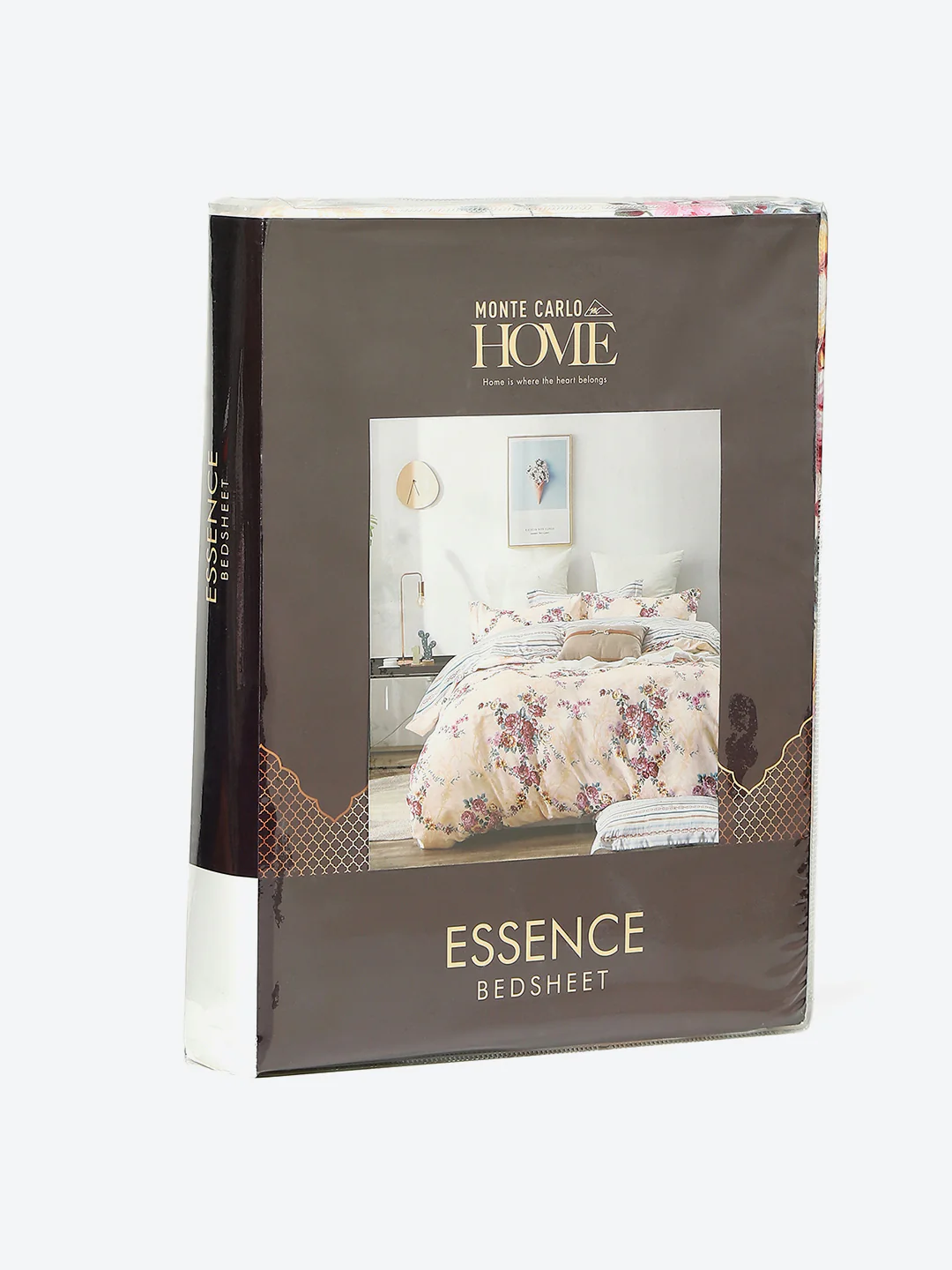 130 GSM Polyester Double Bed 1 Bedsheet with 2 Pillow Covers (Essence) - Image 9