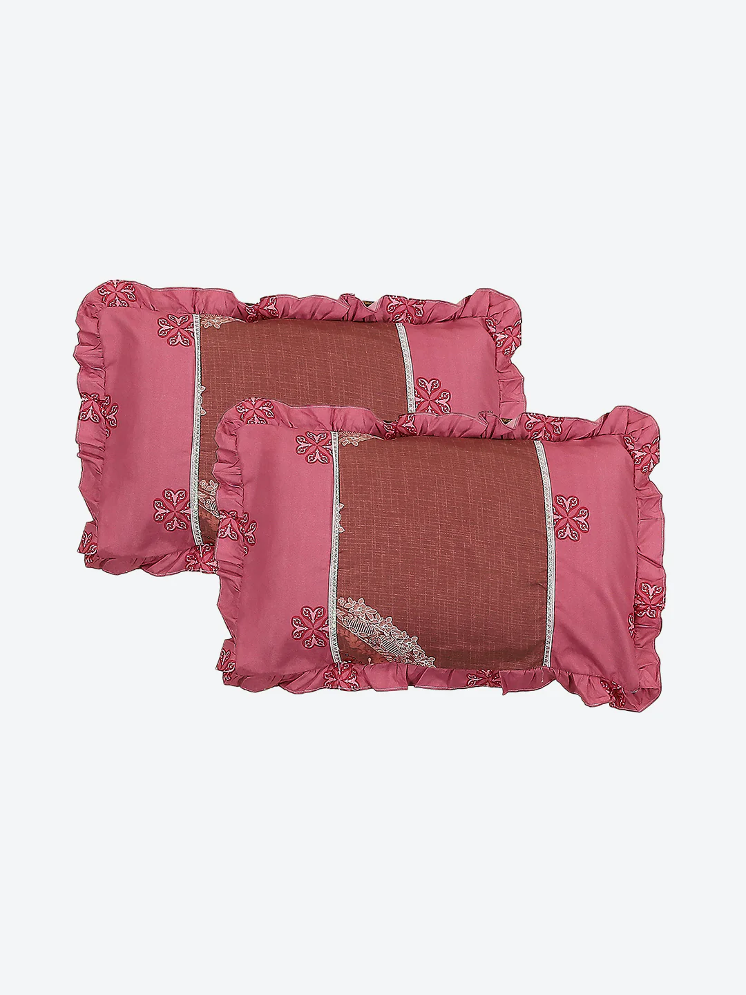 130 GSM Polyester Double Bed 1 Bedsheet with 2 Pillow Covers (Essence) - Image 7