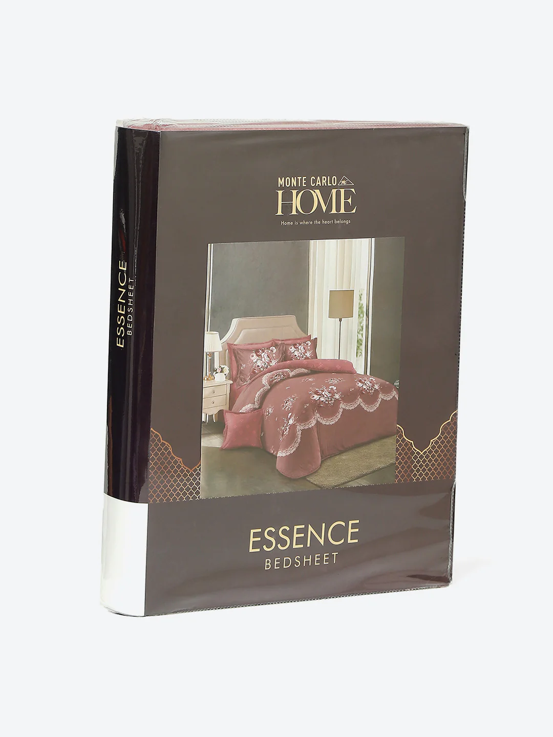 130 GSM Polyester Double Bed 1 Bedsheet with 2 Pillow Covers (Essence) - Image 9