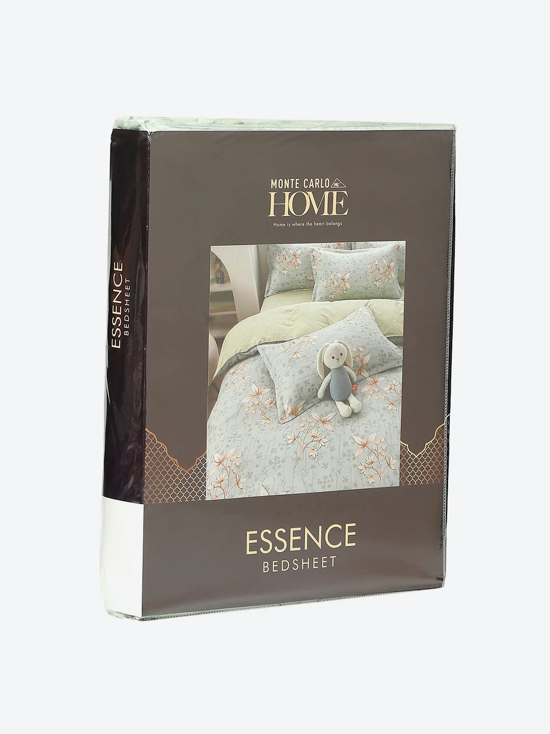 130 GSM Polyester Double Bed 1 Bedsheet with 2 Pillow Covers (Essence) - Image 9
