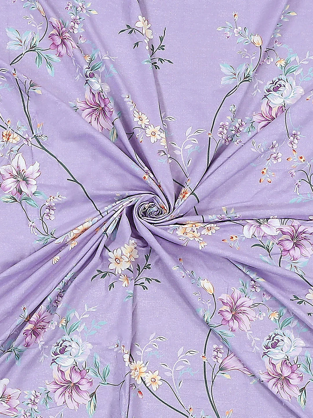 130 GSM Polyester Double Bed 1 Bedsheet with 2 Pillow Covers (Essence) - Image 8
