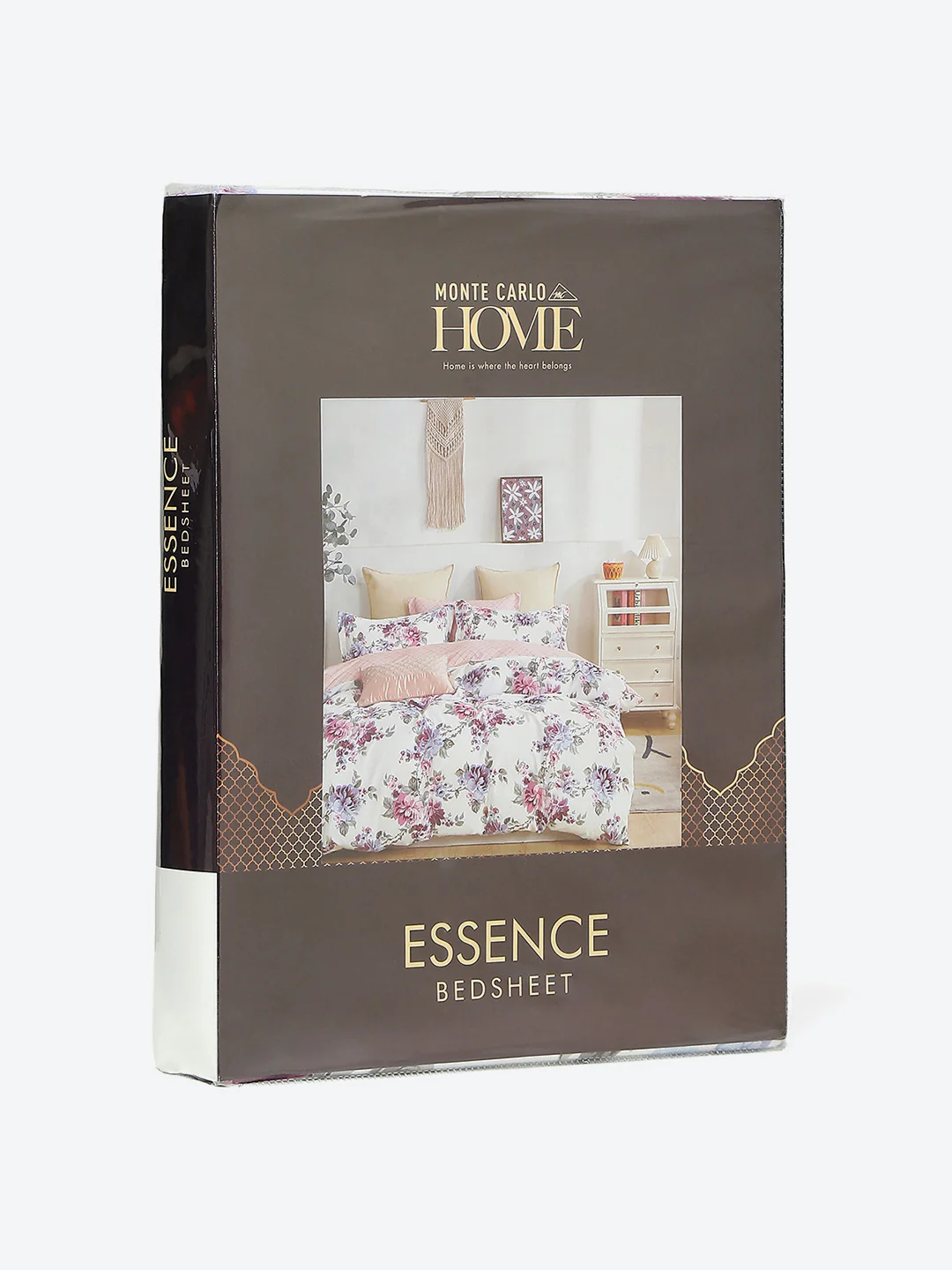 130 GSM Polyester Double Bed 1 Bedsheet with 2 Pillow Covers (Essence) - Image 9