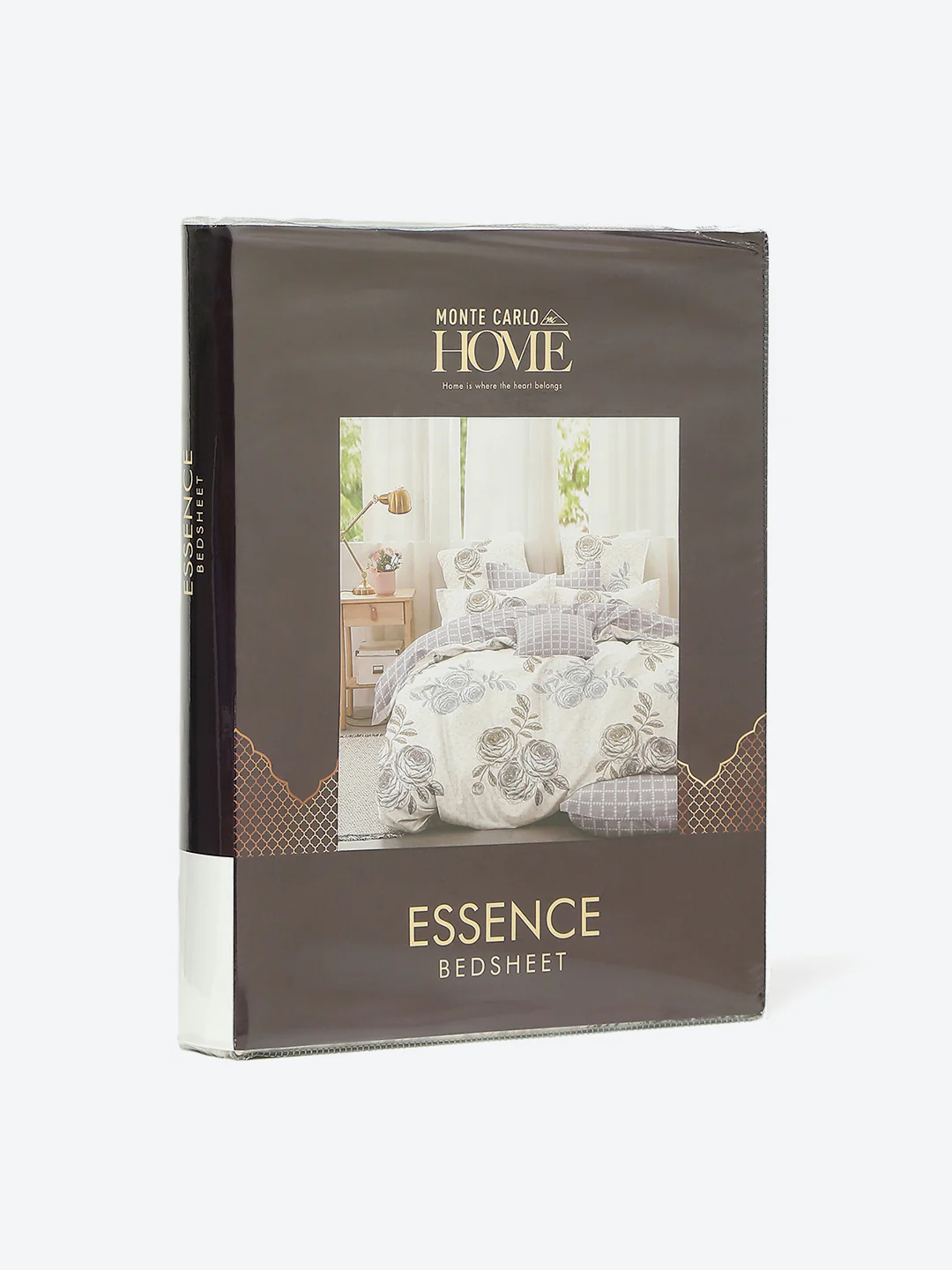 130 GSM Polyester Double Bed 1 Bedsheet with 2 Pillow Covers (Essence) - Image 9