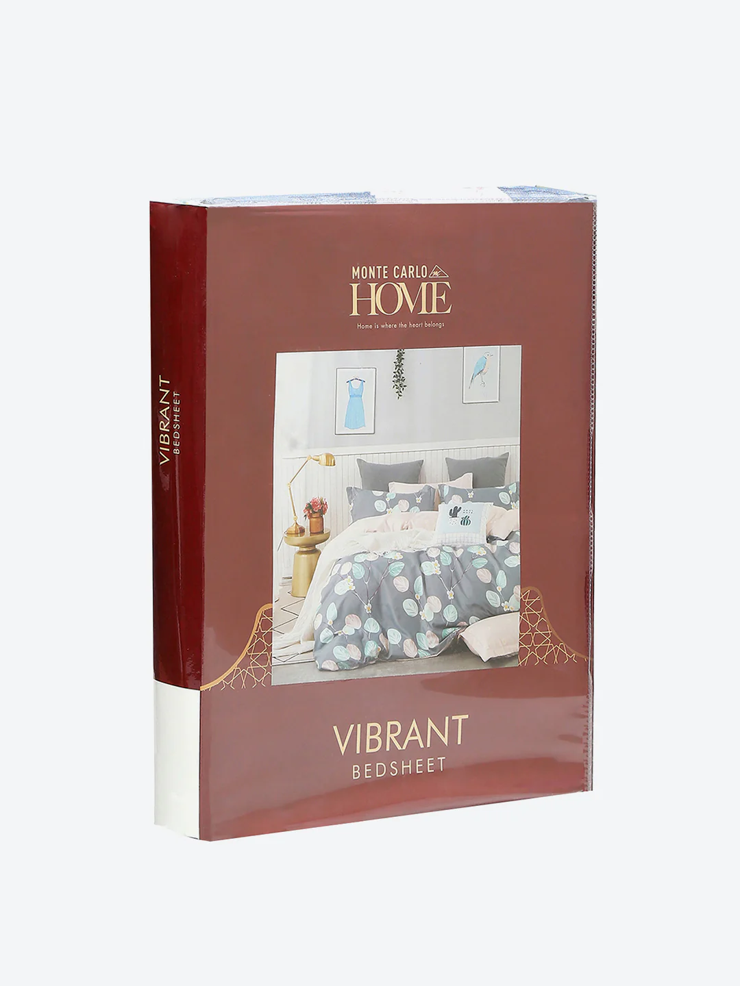 130 GSM Polyester Double Bed 1 Bedsheet with 2 Pillow Covers (Vibrant) - Image 9