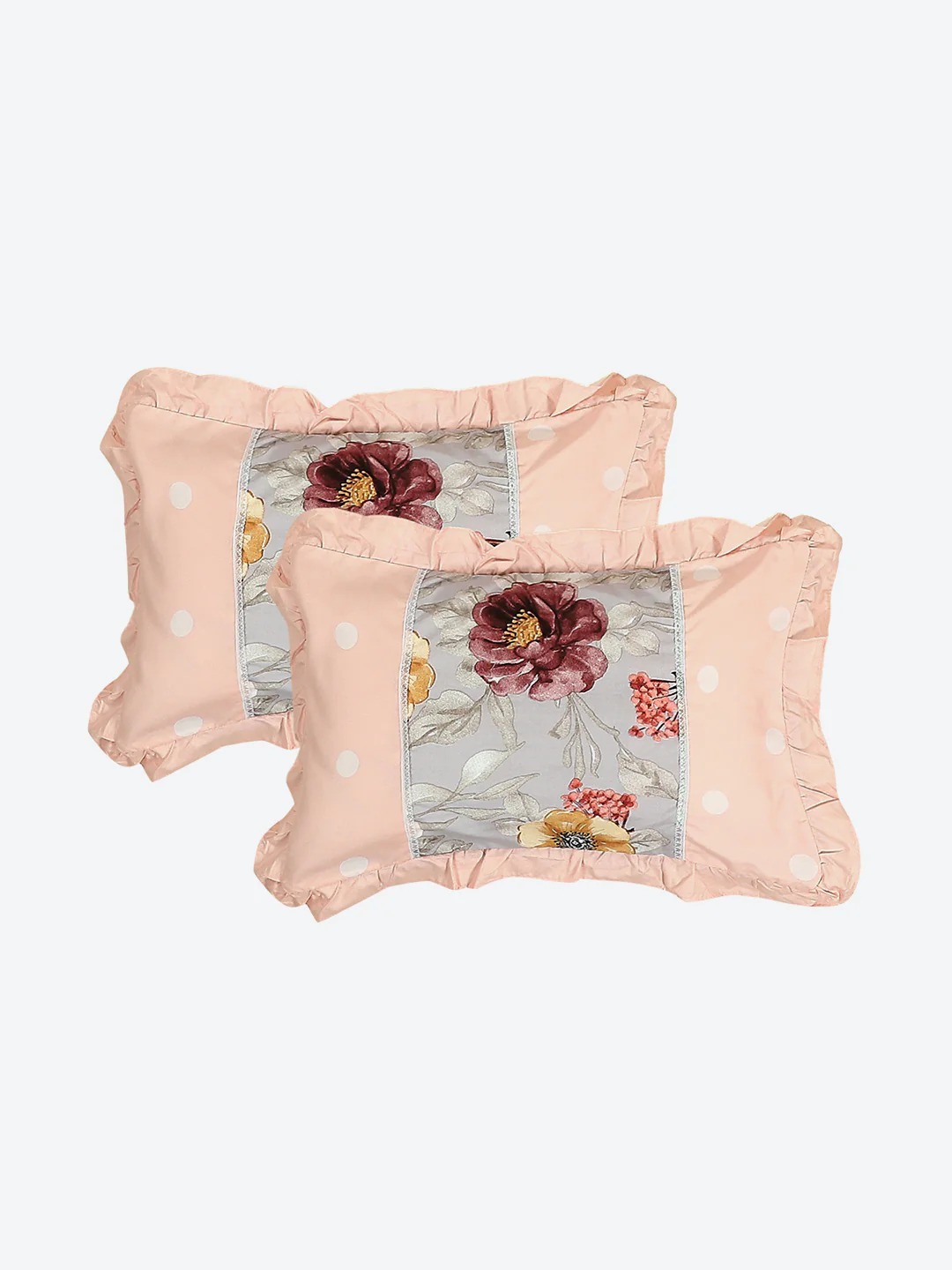 130 GSM Polyester Double Bed 1 Bedsheet with 2 Pillow Covers (Vibrant) - Image 7