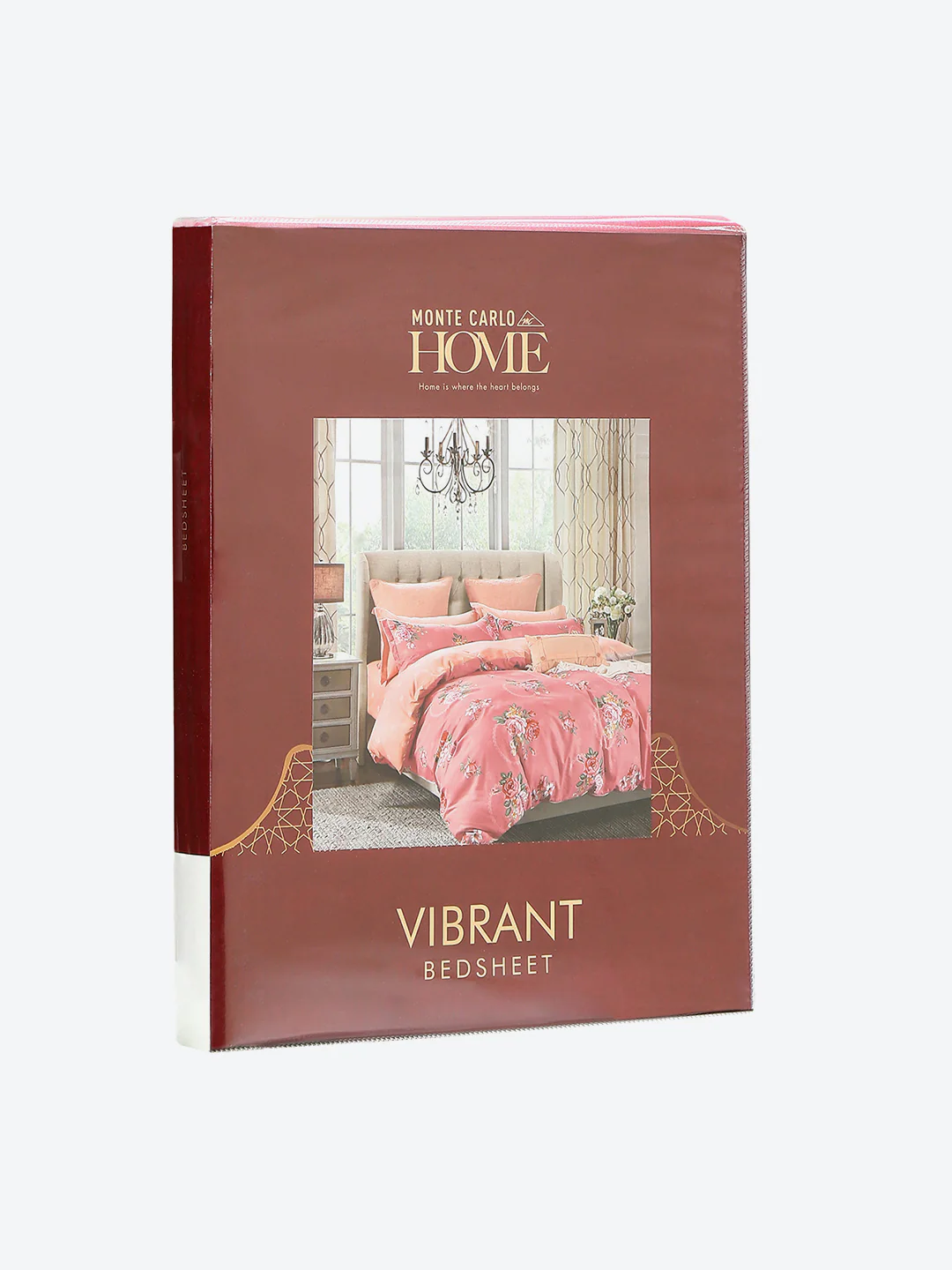 130 GSM Polyester Double Bed 1 Bedsheet with 2 Pillow Covers (Vibrant) - Image 9