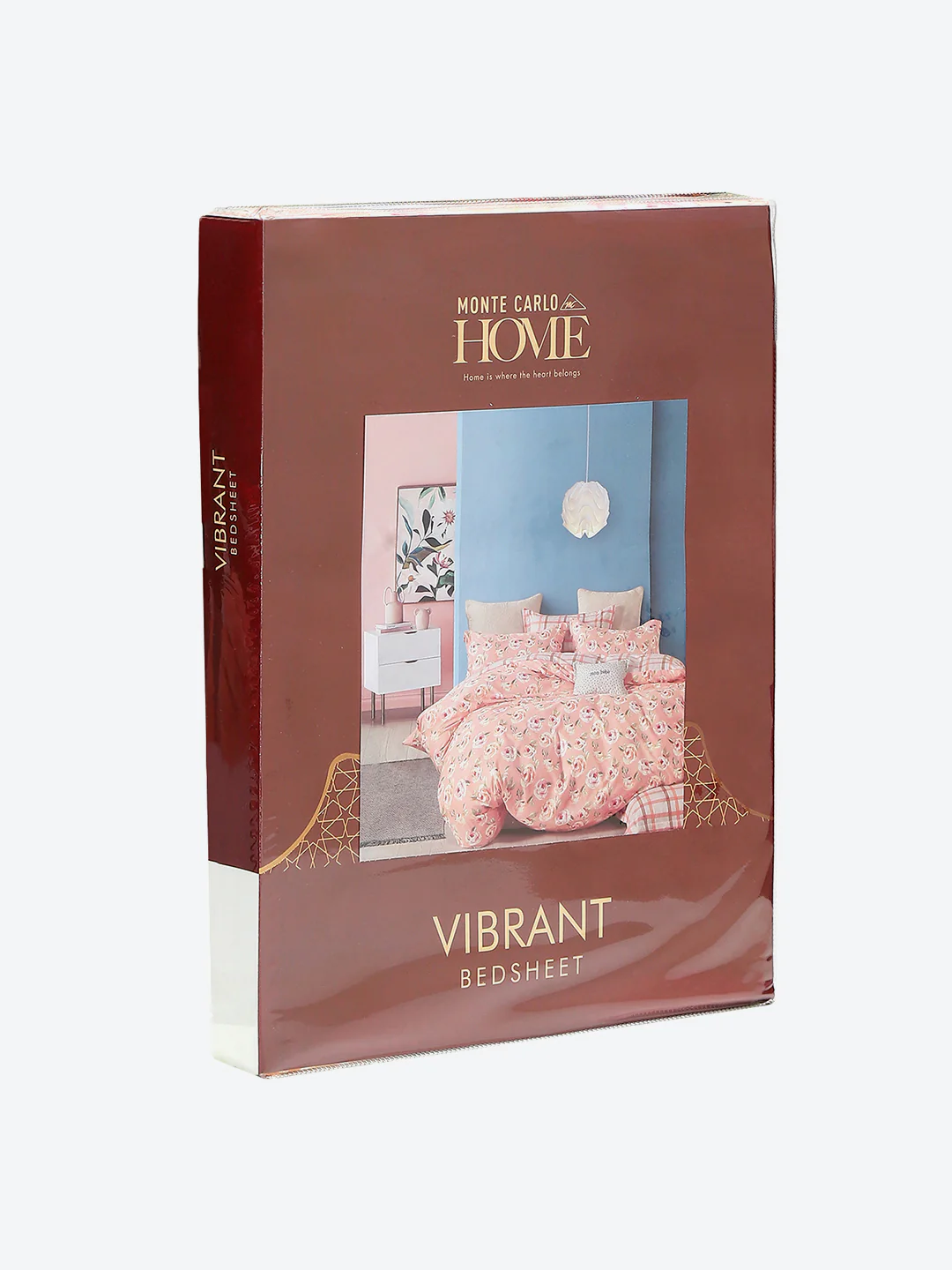 130 GSM Polyester Double Bed 1 Bedsheet with 2 Pillow Covers (Vibrant) - Image 9
