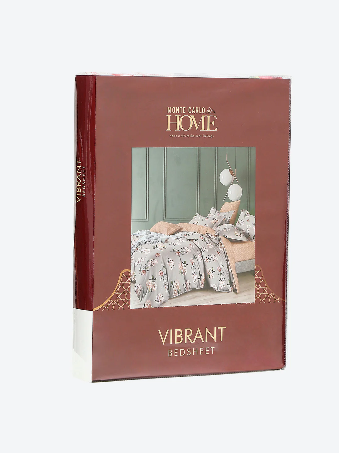 130 GSM Polyester Double Bed 1 Bedsheet with 2 Pillow Covers (Vibrant) - Image 9