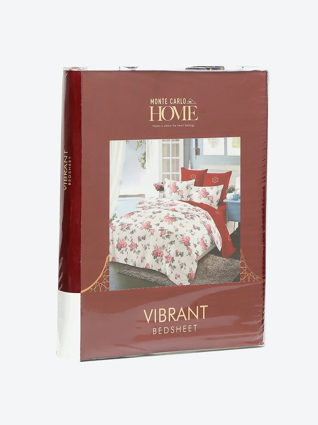 130 GSM Polyester Double Bed 1 Bedsheet with 2 Pillow Covers (Vibrant) - Image 9