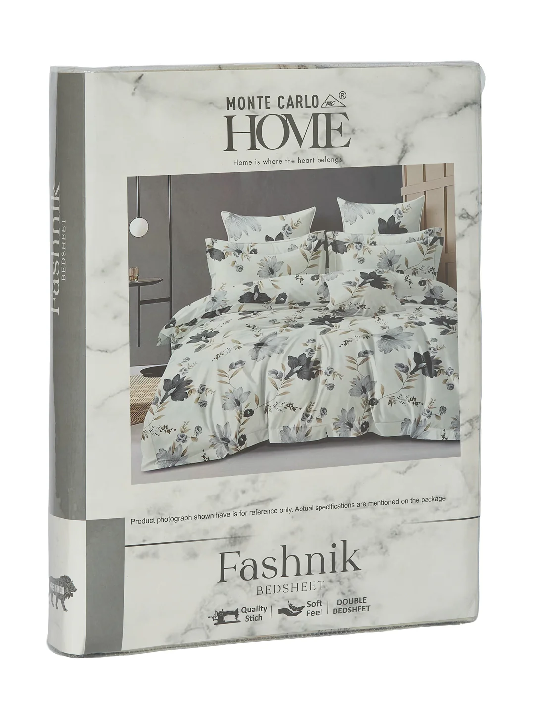 130 GSM Polyester Double Bed Bedsheet with 2 Pillow Covers Fashnik Collection - Image 11