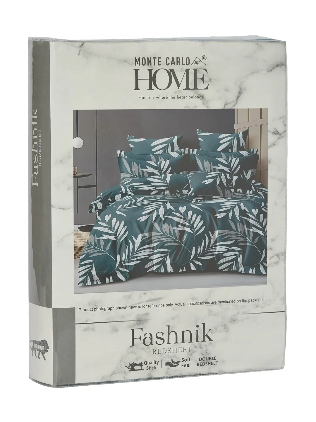 130 GSM Polyester Double Bed Bedsheet with 2 Pillow Covers Fashnik Collection - Image 11