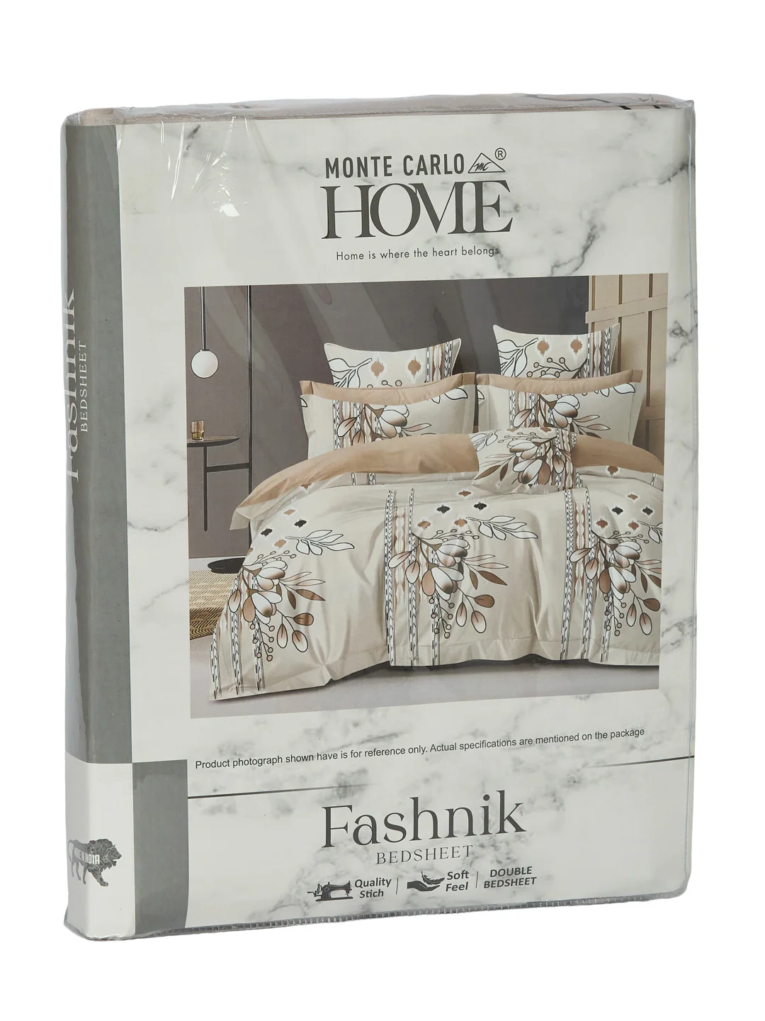 130 GSM Polyester Double Bed Bedsheet with 2 Pillow Covers Fashnik Collection - Image 11