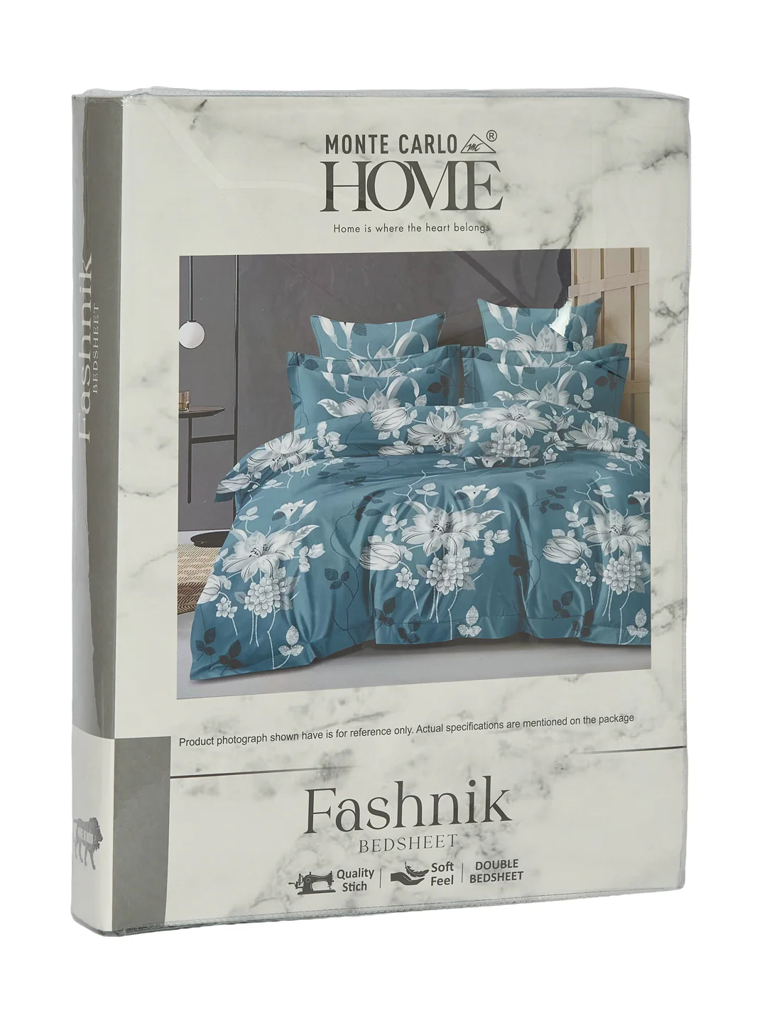 130 GSM Polyester Double Bed Bedsheet with 2 Pillow Covers Fashnik Collection - Image 11