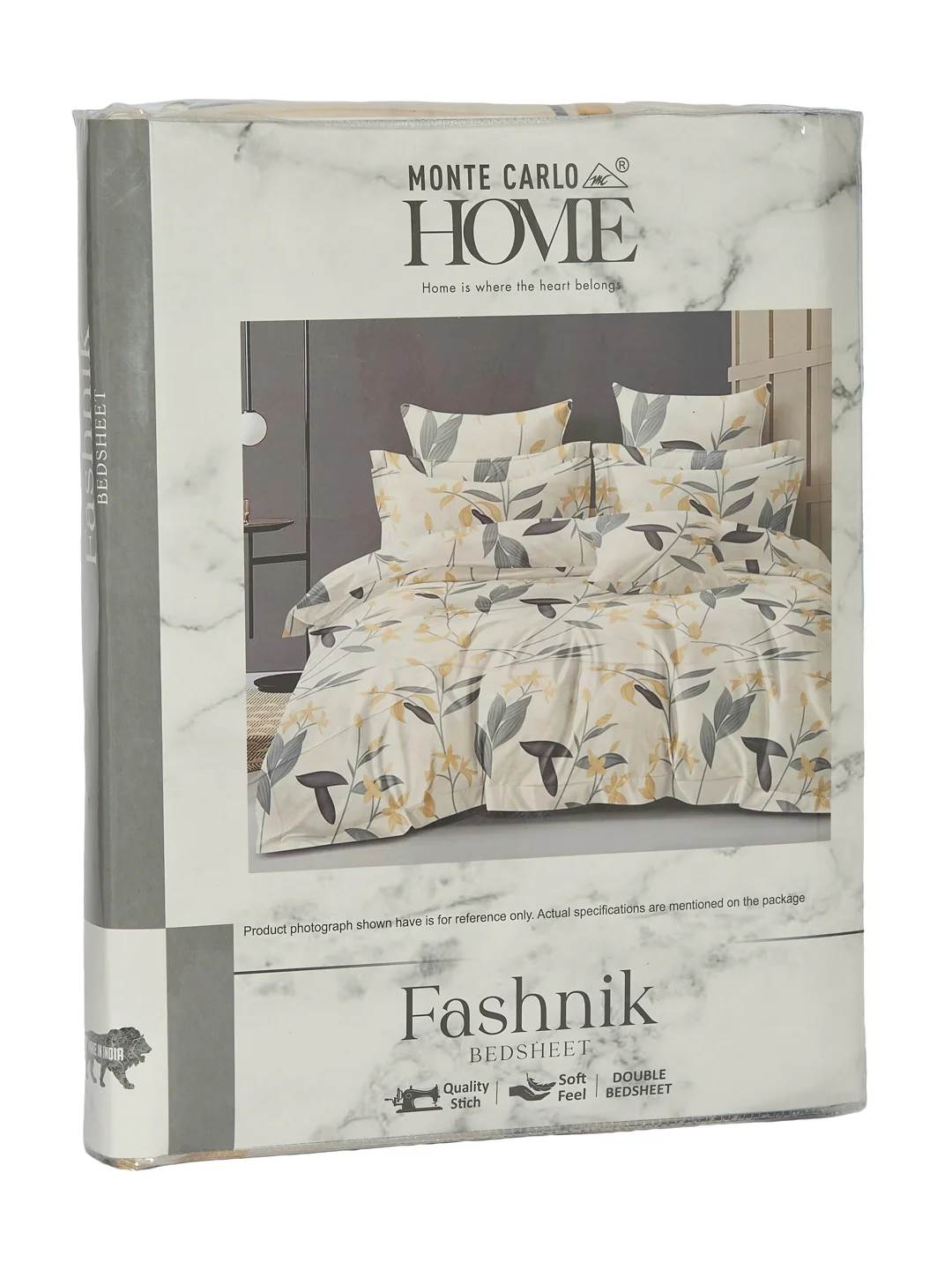 130 GSM Polyester Double Bed Bedsheet with 2 Pillow Covers Fashnik Collection - Image 11