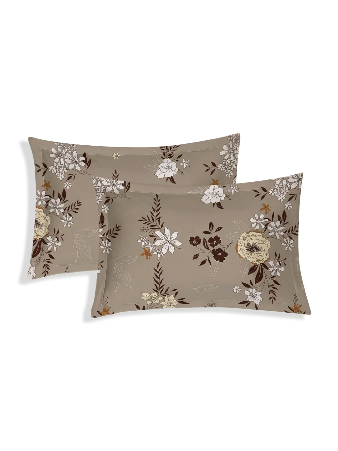 130 GSM Polyester Double Bed Bedsheet with 2 Pillow Covers Fashnik Collection - Image 6