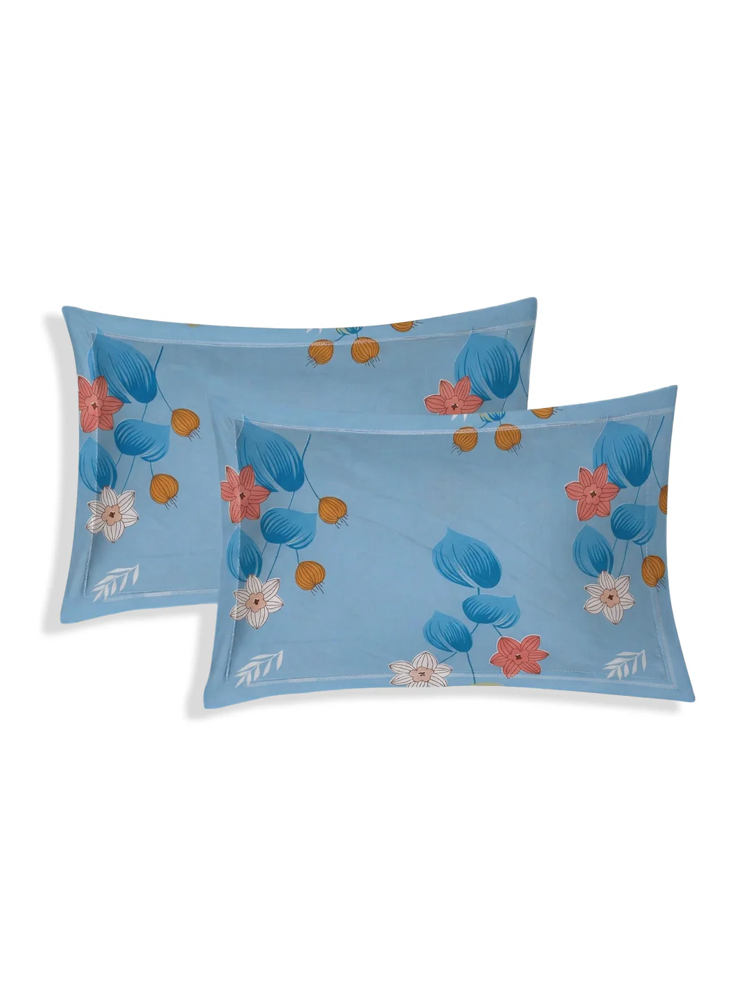 130 GSM Polyester Double Bed Bedsheet with 2 Pillow Covers Fashnik Collection - Image 6